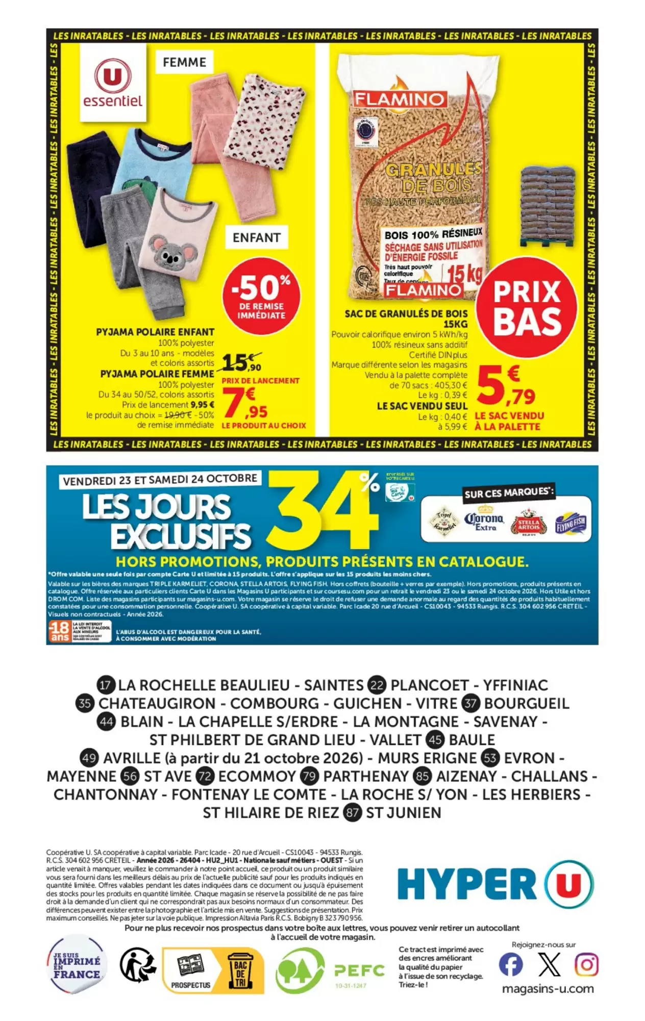 Prospectus promotionnel Hyper U valable à partir du 20/10/2026 - Page 44.