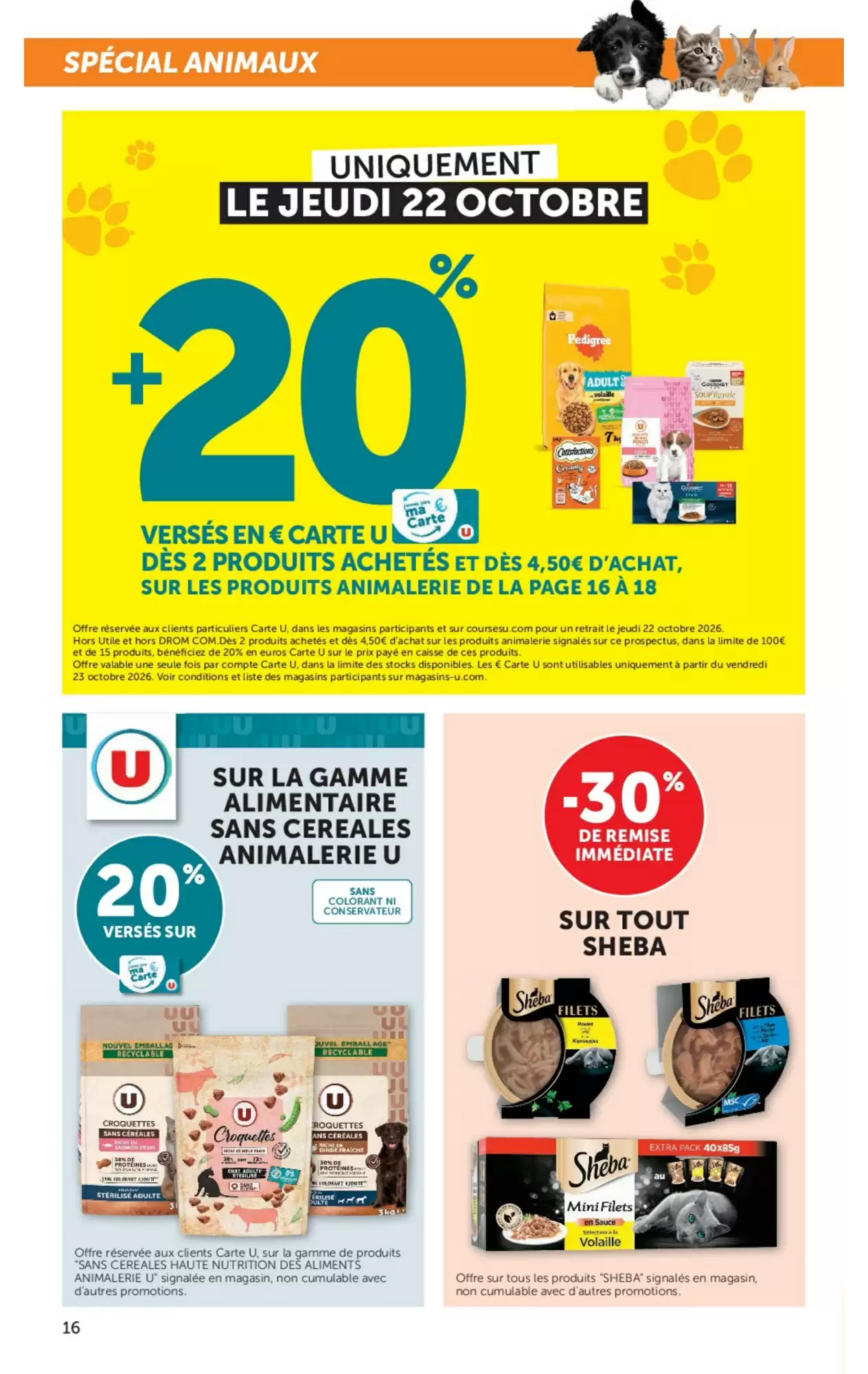 Prospectus promotionnel Super U valable à partir du 20/10/2026 - Page 16.