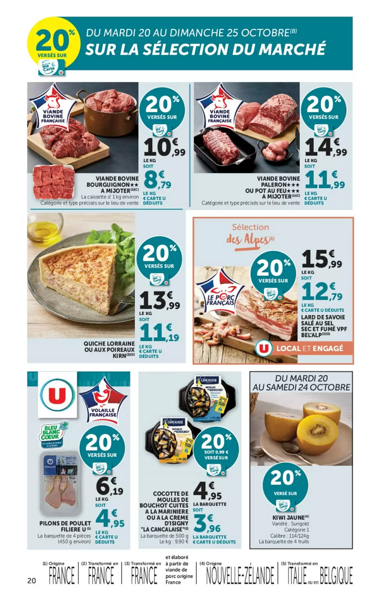 Prospectus promotionnel Super U valable à partir du 20/10/2026 - Page 20.