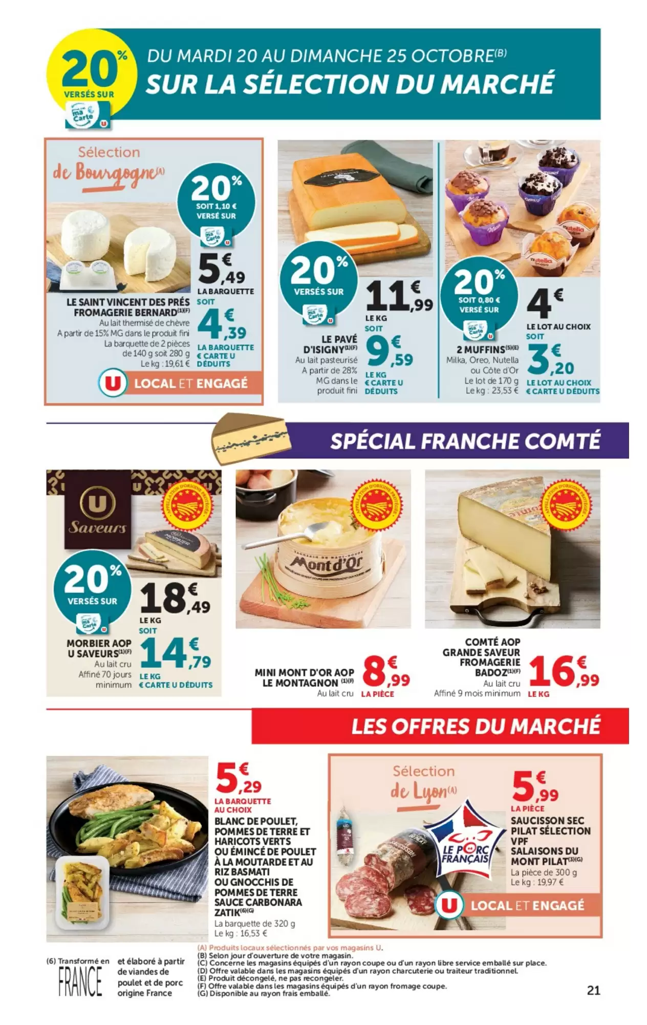 Prospectus promotionnel Super U valable à partir du 20/10/2026 - Page 21.