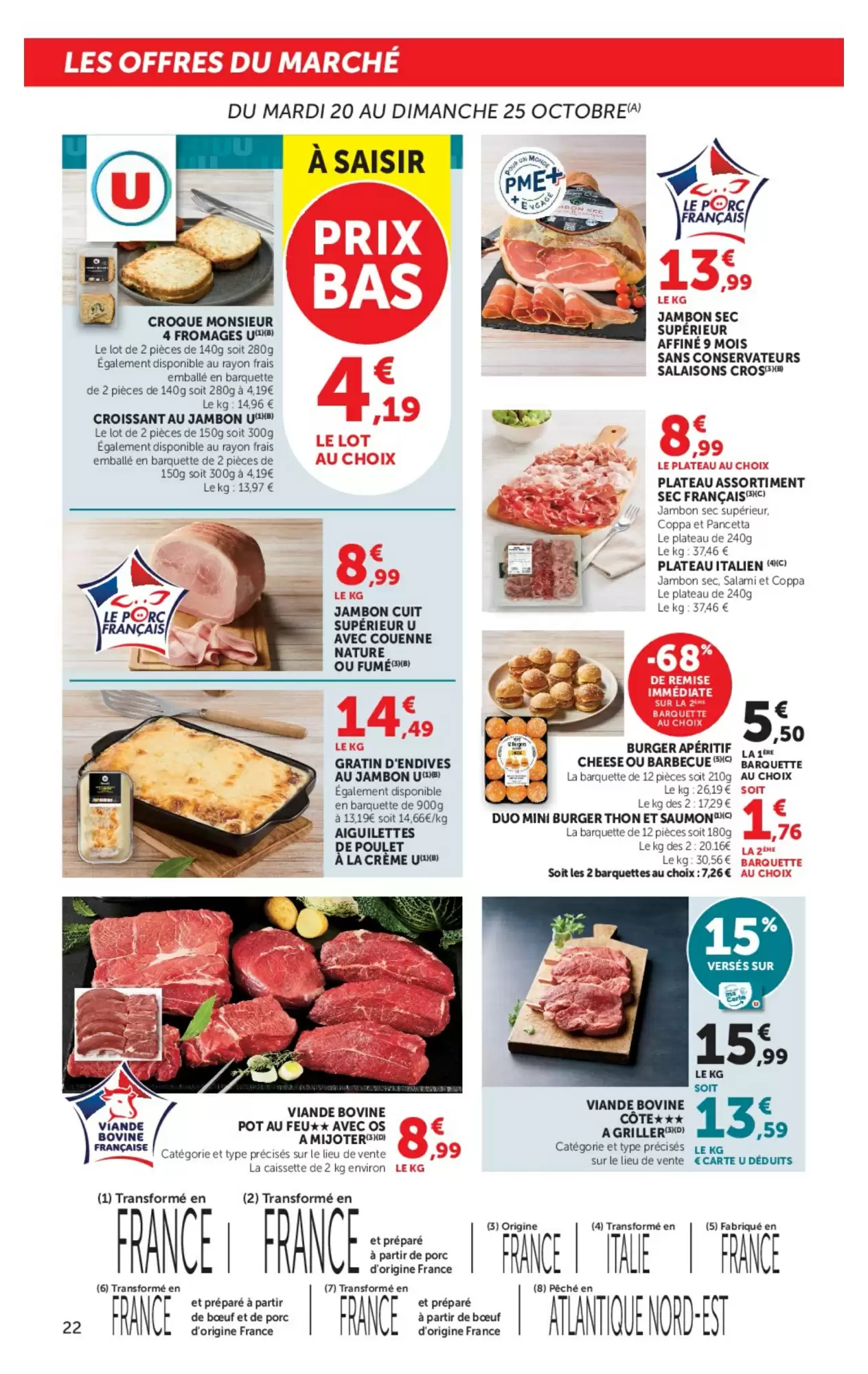 Prospectus promotionnel Super U valable à partir du 20/10/2026 - Page 22.