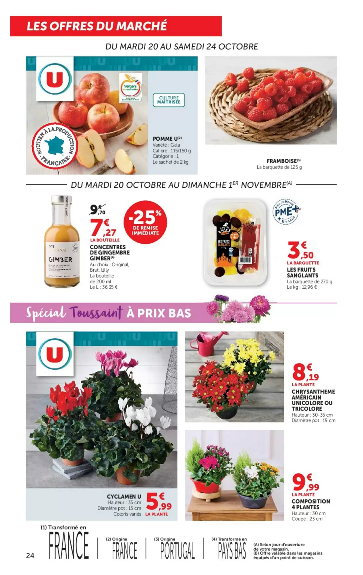 Prospectus promotionnel Super U valable à partir du 20/10/2026 - Page 24.