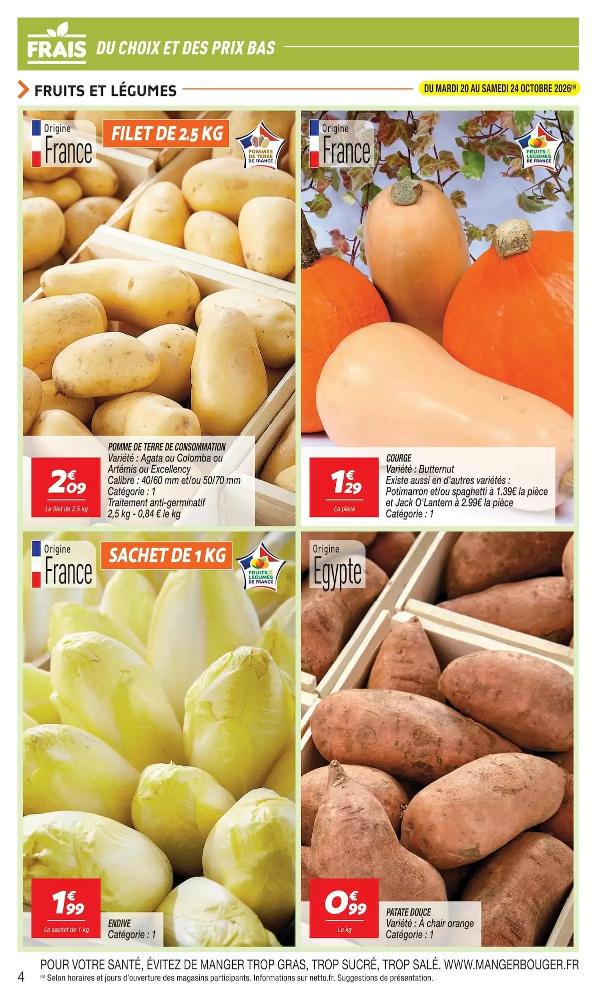 Prospectus promotionnel Netto valable à partir du 20/10/2026 - Page 4.