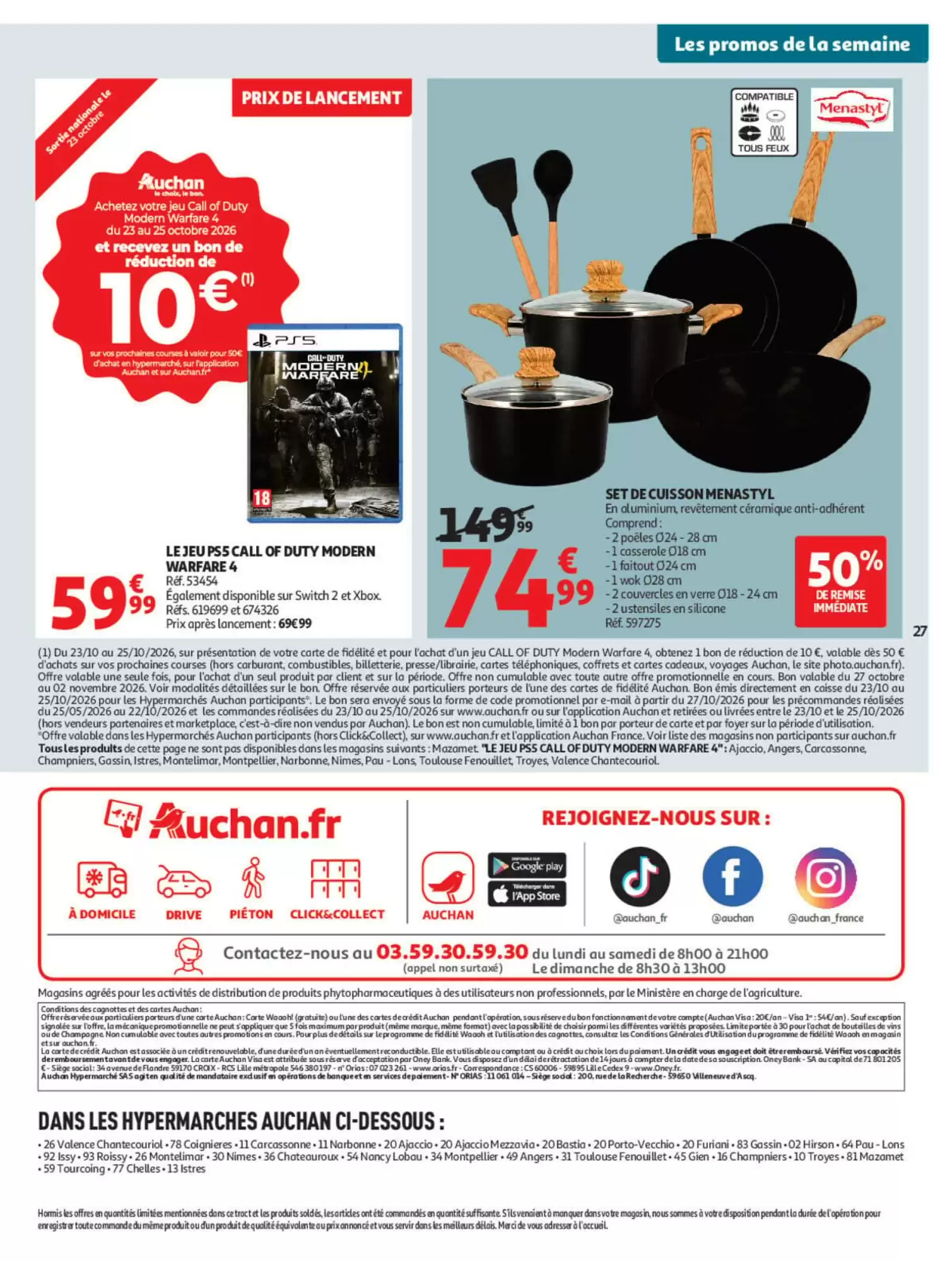Prospectus promotionnel Auchan valable à partir du 20/10/2026 - Page 27.