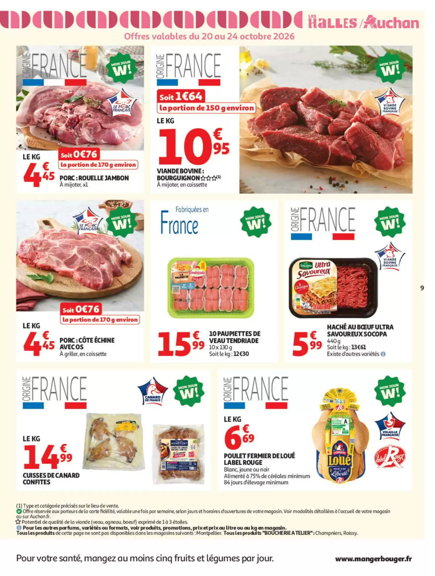 Prospectus promotionnel Auchan valable à partir du 20/10/2026 - Page 9.