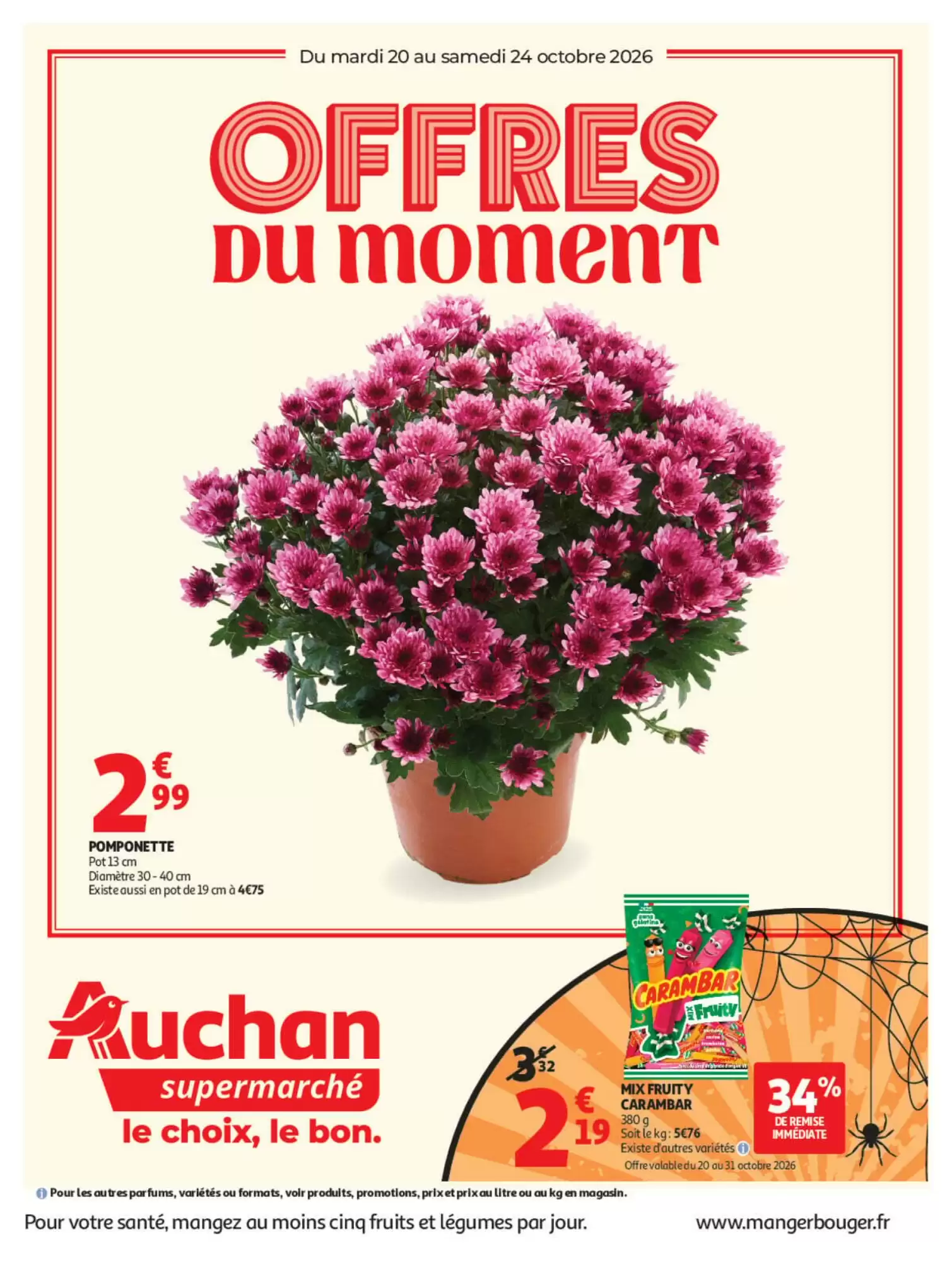 Prospectus promotionnel Auchan valable à partir du 20/10/2026 - Page 1.