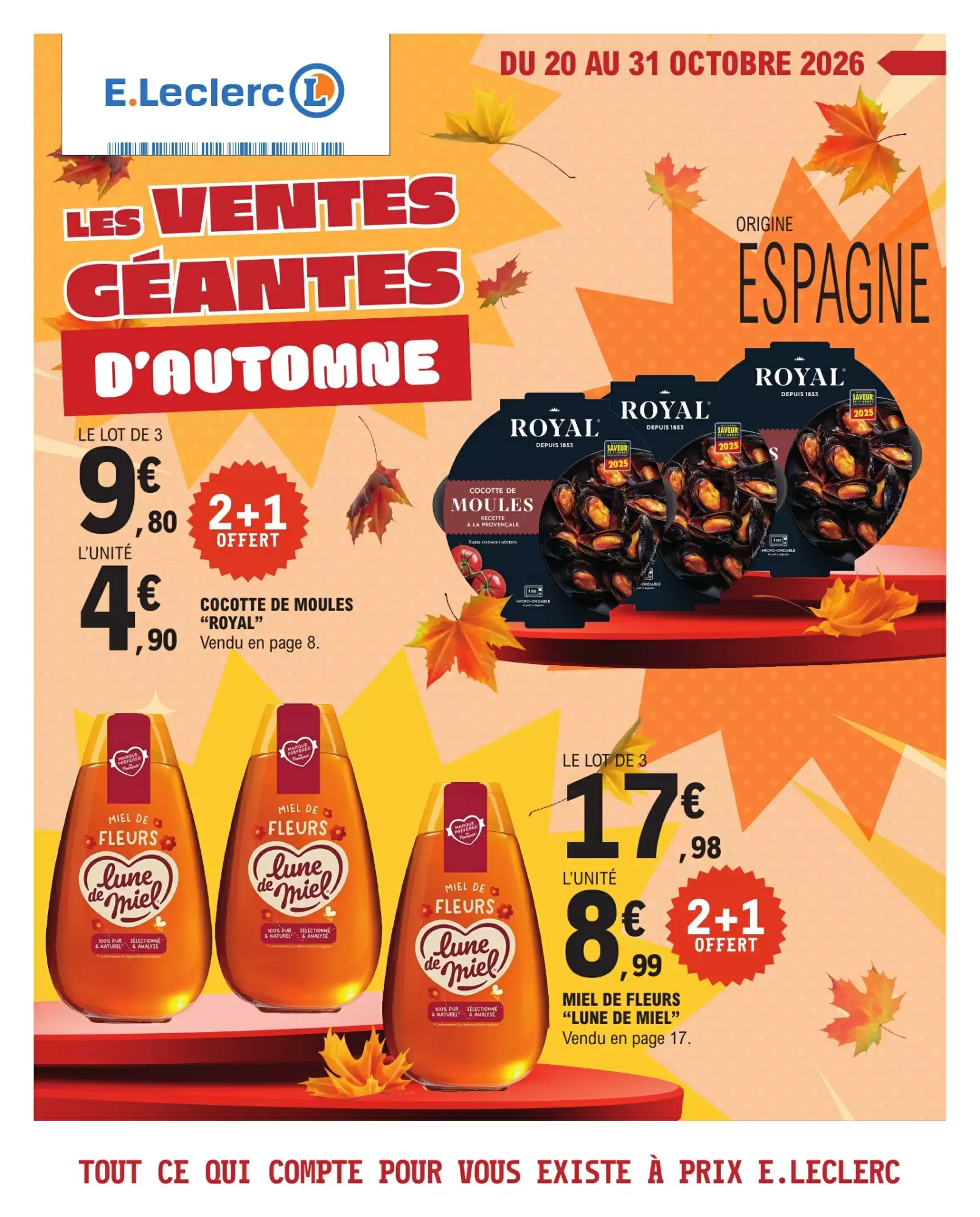 Prospectus promotionnel E.Leclerc valable à partir du 20/10/2026 - Page 1.