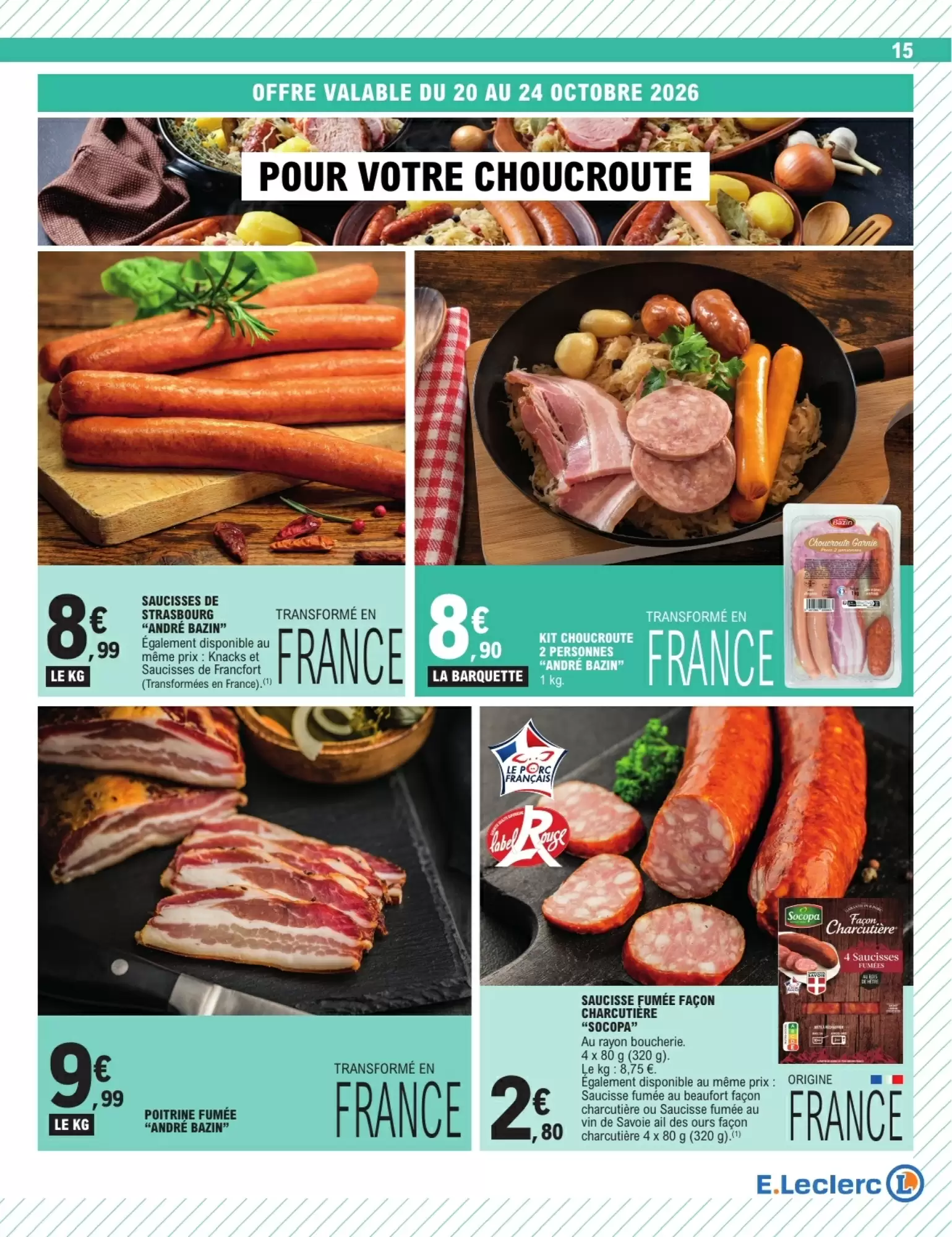 Prospectus promotionnel E.Leclerc valable à partir du 20/10/2026 - Page 15.