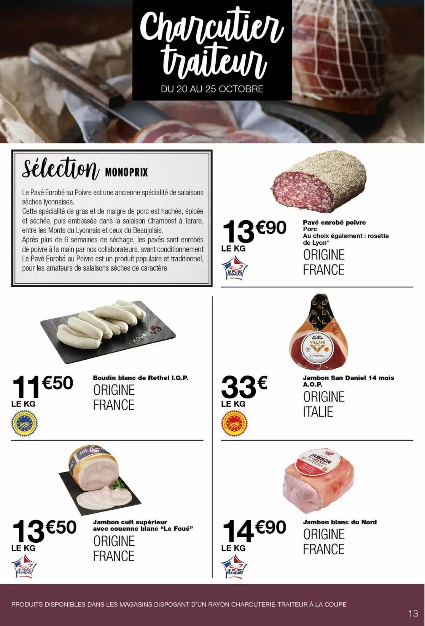 Prospectus promotionnel Monoprix valable à partir du 20/10/2026 - Page 13.
