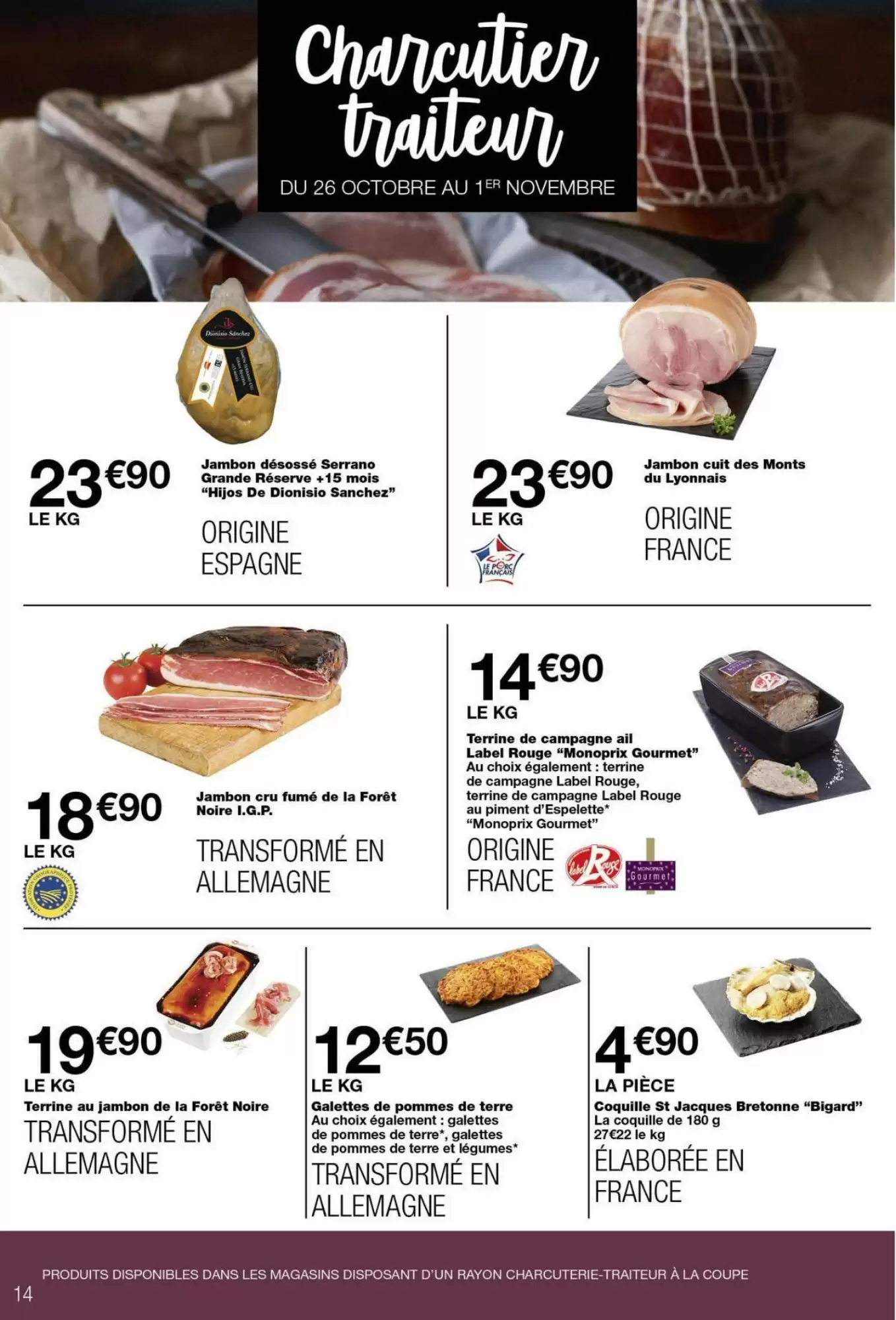 Prospectus promotionnel Monoprix valable à partir du 20/10/2026 - Page 14.