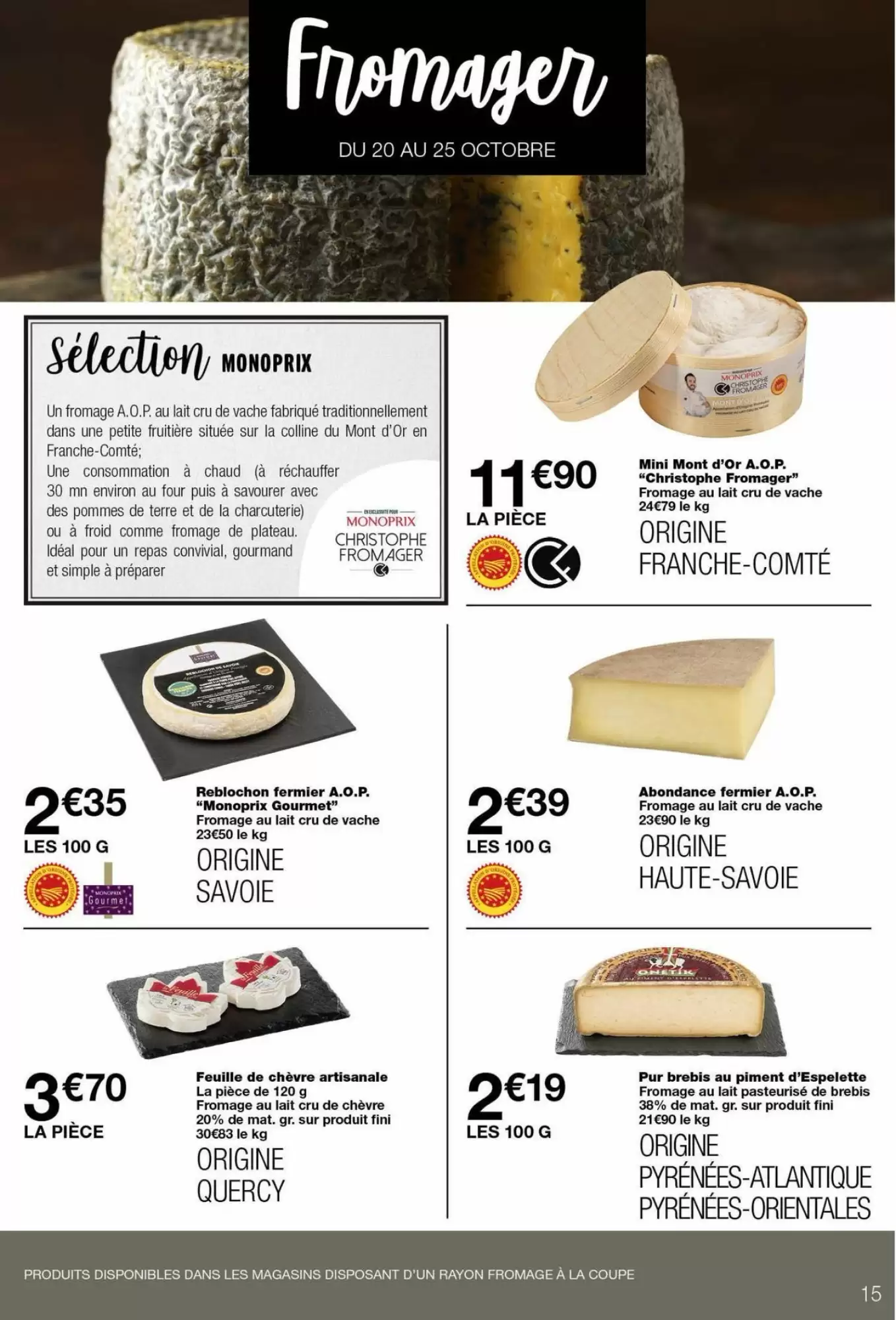 Prospectus promotionnel Monoprix valable à partir du 20/10/2026 - Page 15.