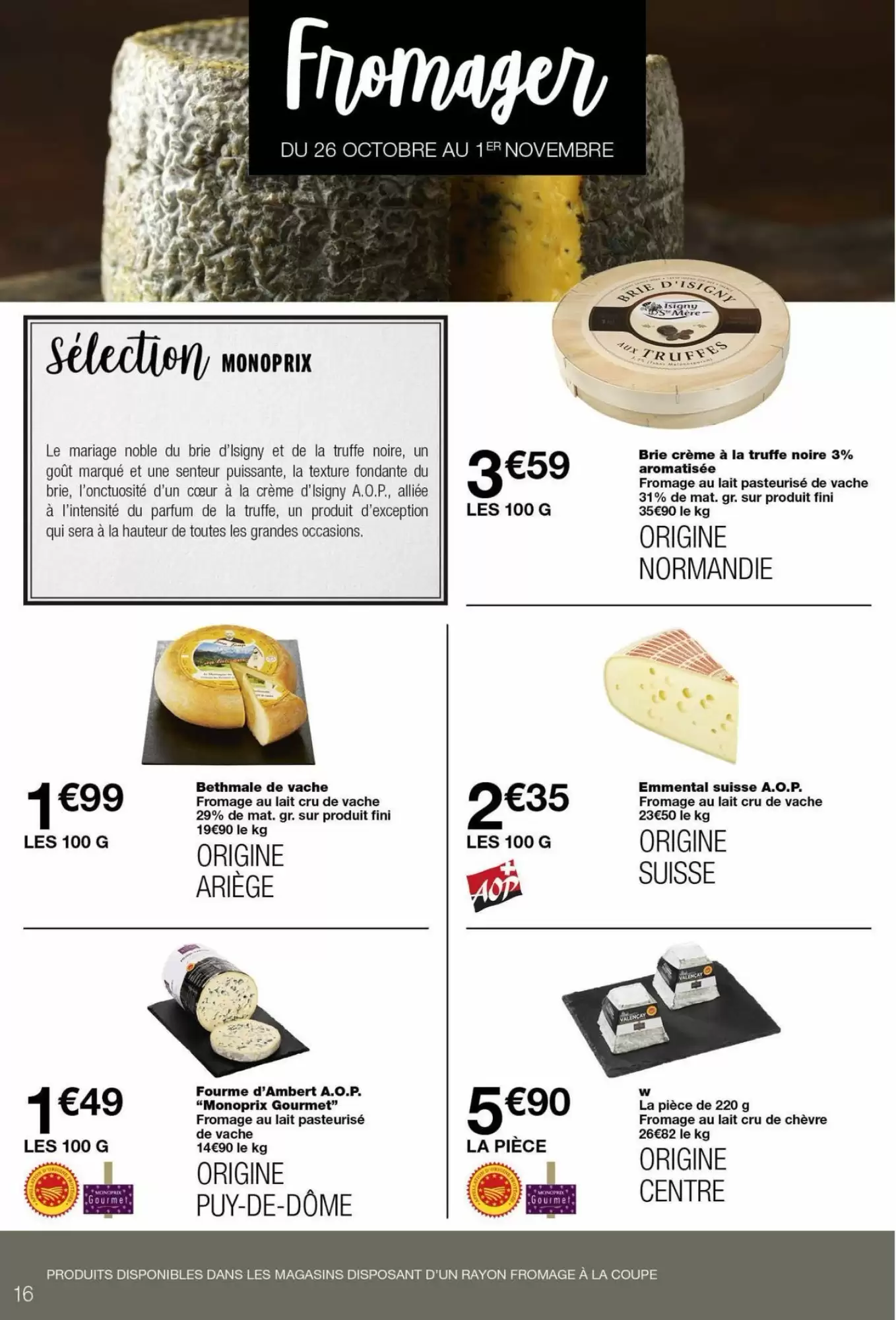 Prospectus promotionnel Monoprix valable à partir du 20/10/2026 - Page 16.
