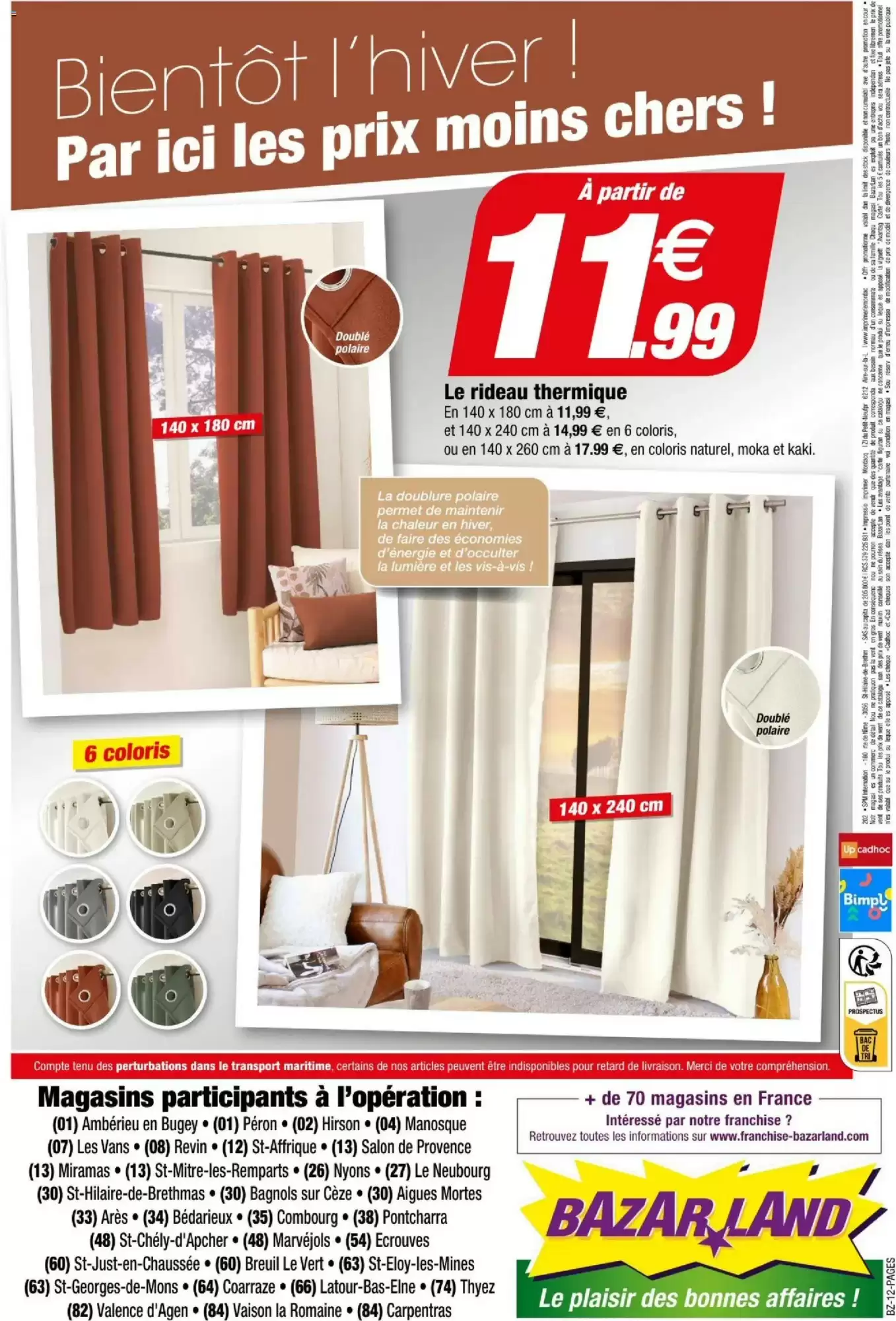 Prospectus promotionnel Bazarland valable à partir du 21/10/2026 - Page 12.