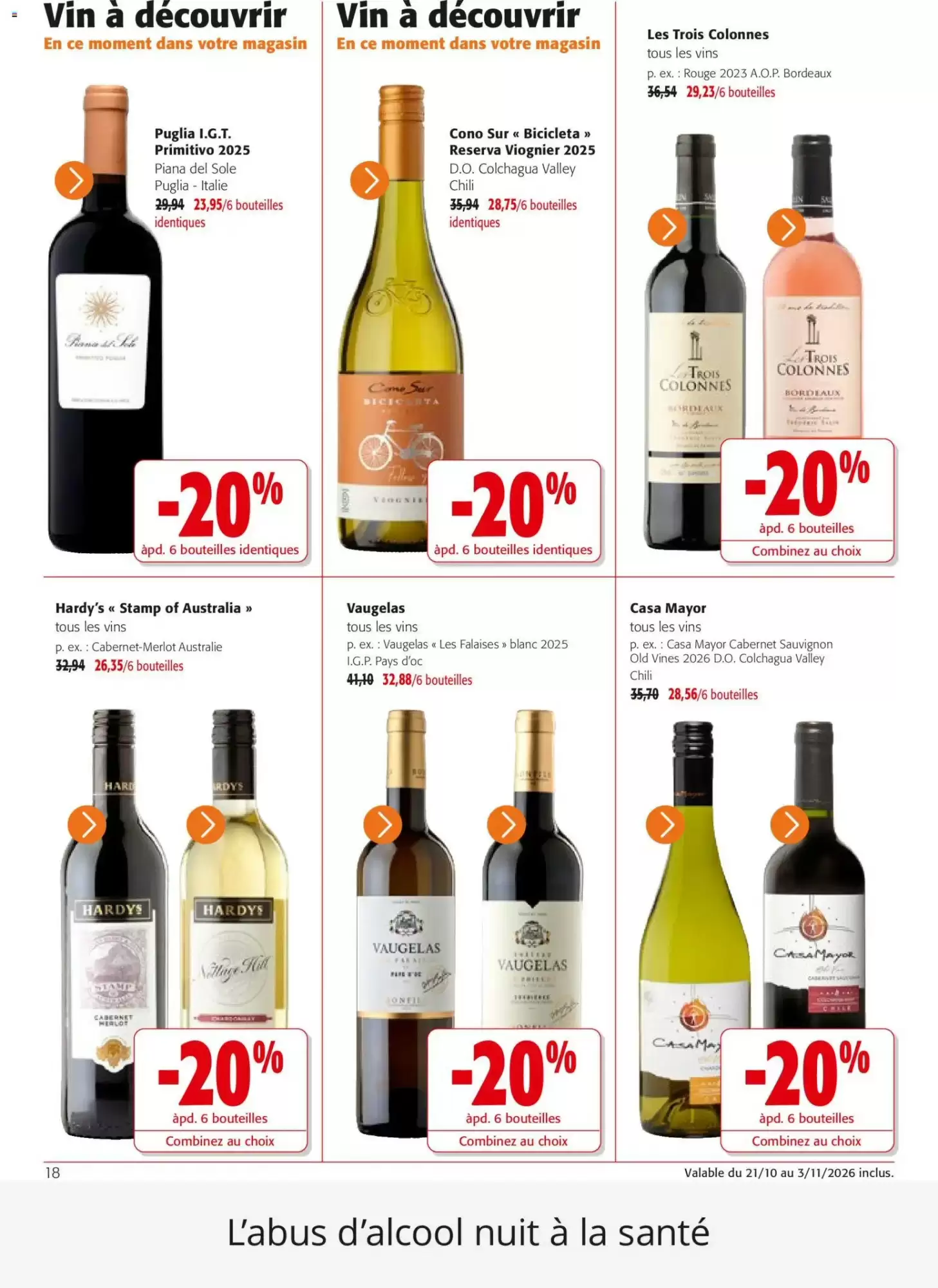 Prospectus promotionnel Colruyt valable à partir du 21/10/2026 - Page 18.