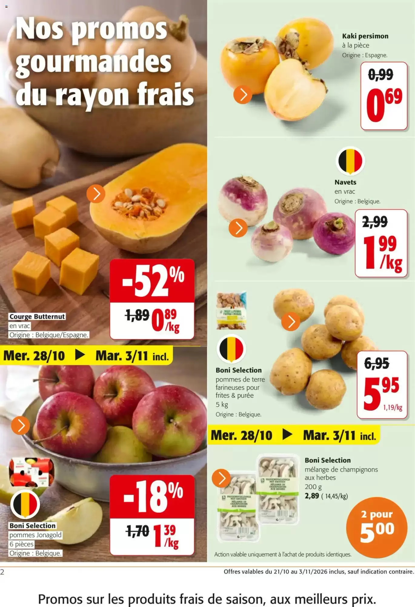 Prospectus promotionnel Colruyt valable à partir du 21/10/2026 - Page 2.