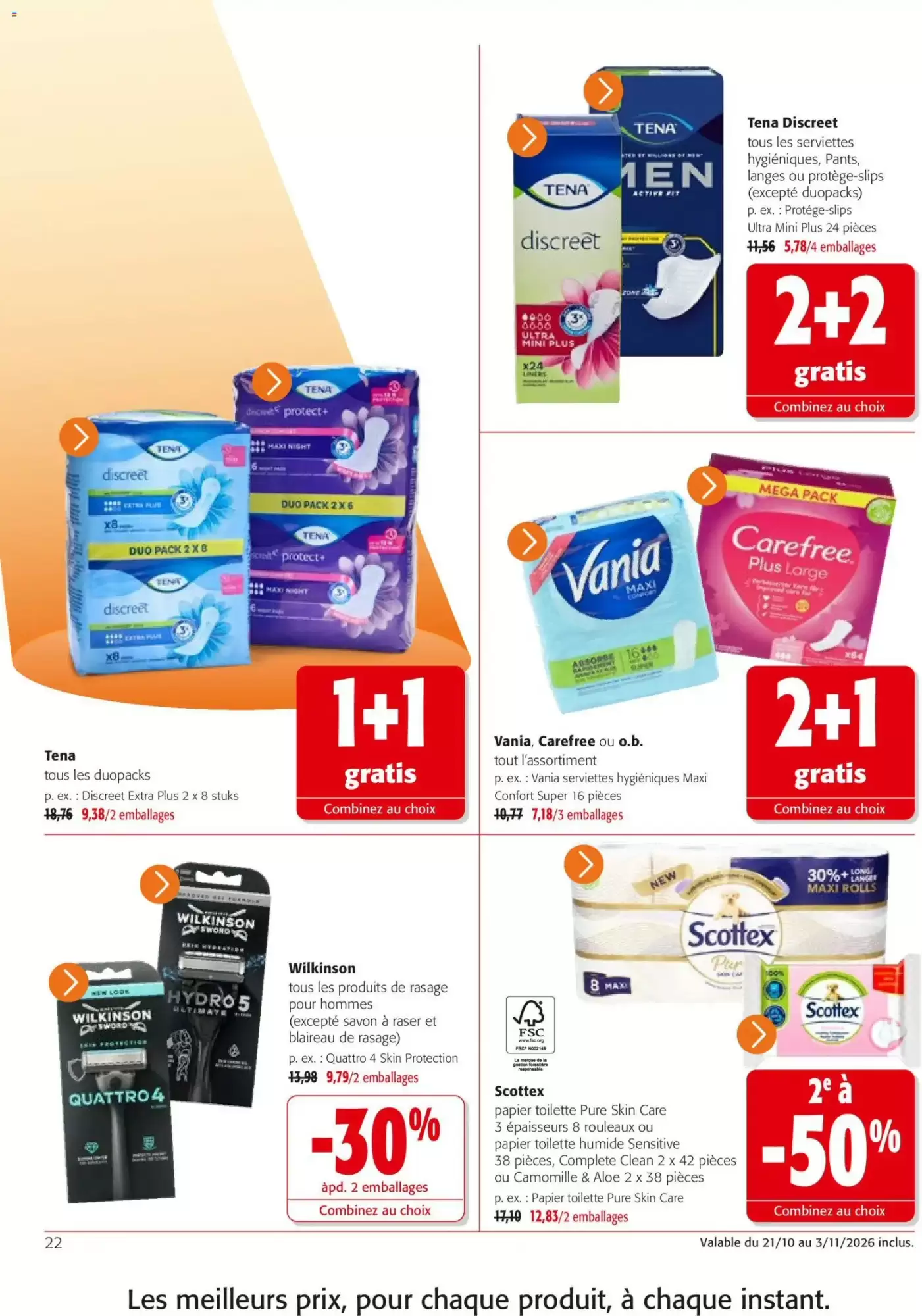 Prospectus promotionnel Colruyt valable à partir du 21/10/2026 - Page 22.