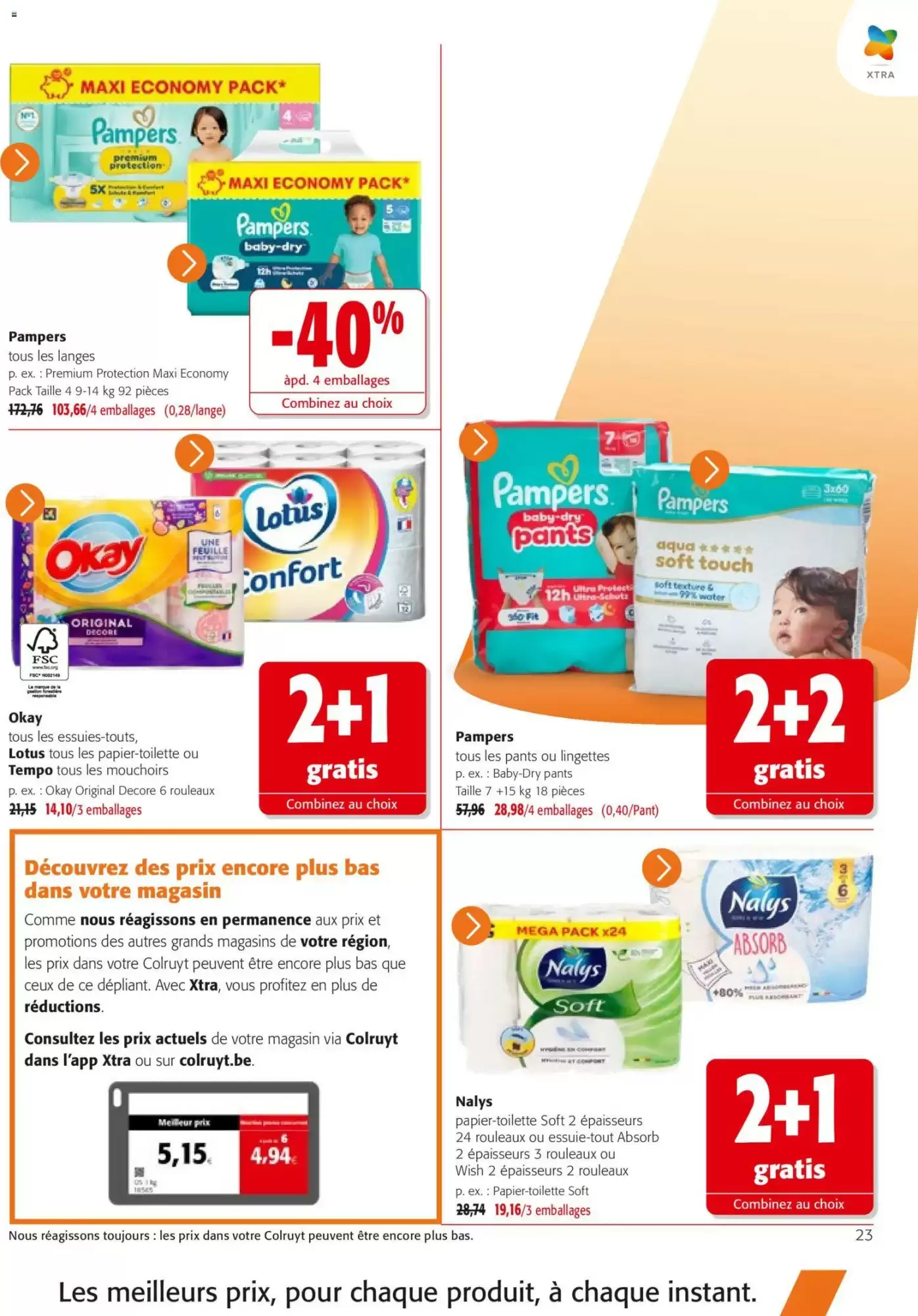 Prospectus promotionnel Colruyt valable à partir du 21/10/2026 - Page 23.