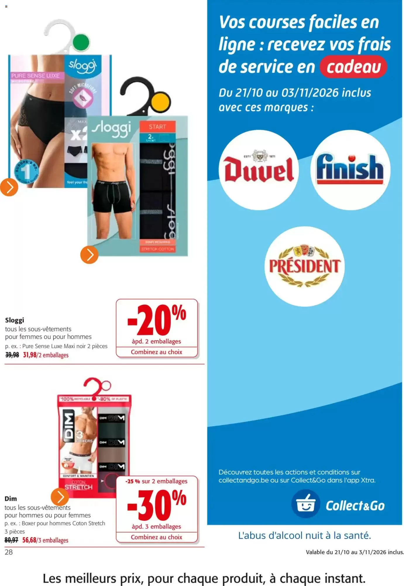 Prospectus promotionnel Colruyt valable à partir du 21/10/2026 - Page 28.