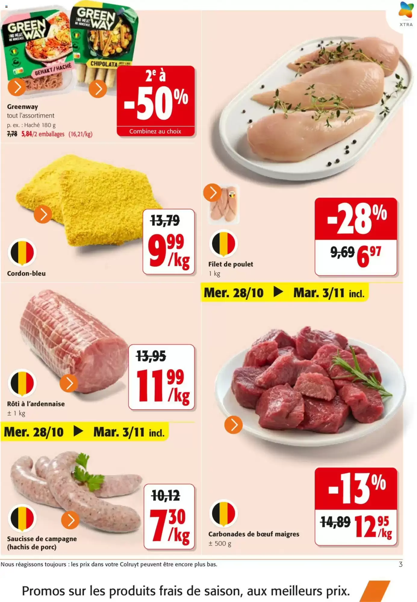 Prospectus promotionnel Colruyt valable à partir du 21/10/2026 - Page 3.