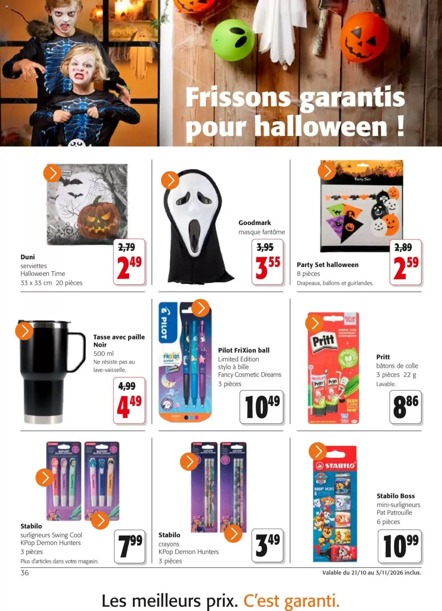 Prospectus promotionnel Colruyt valable à partir du 21/10/2026 - Page 36.