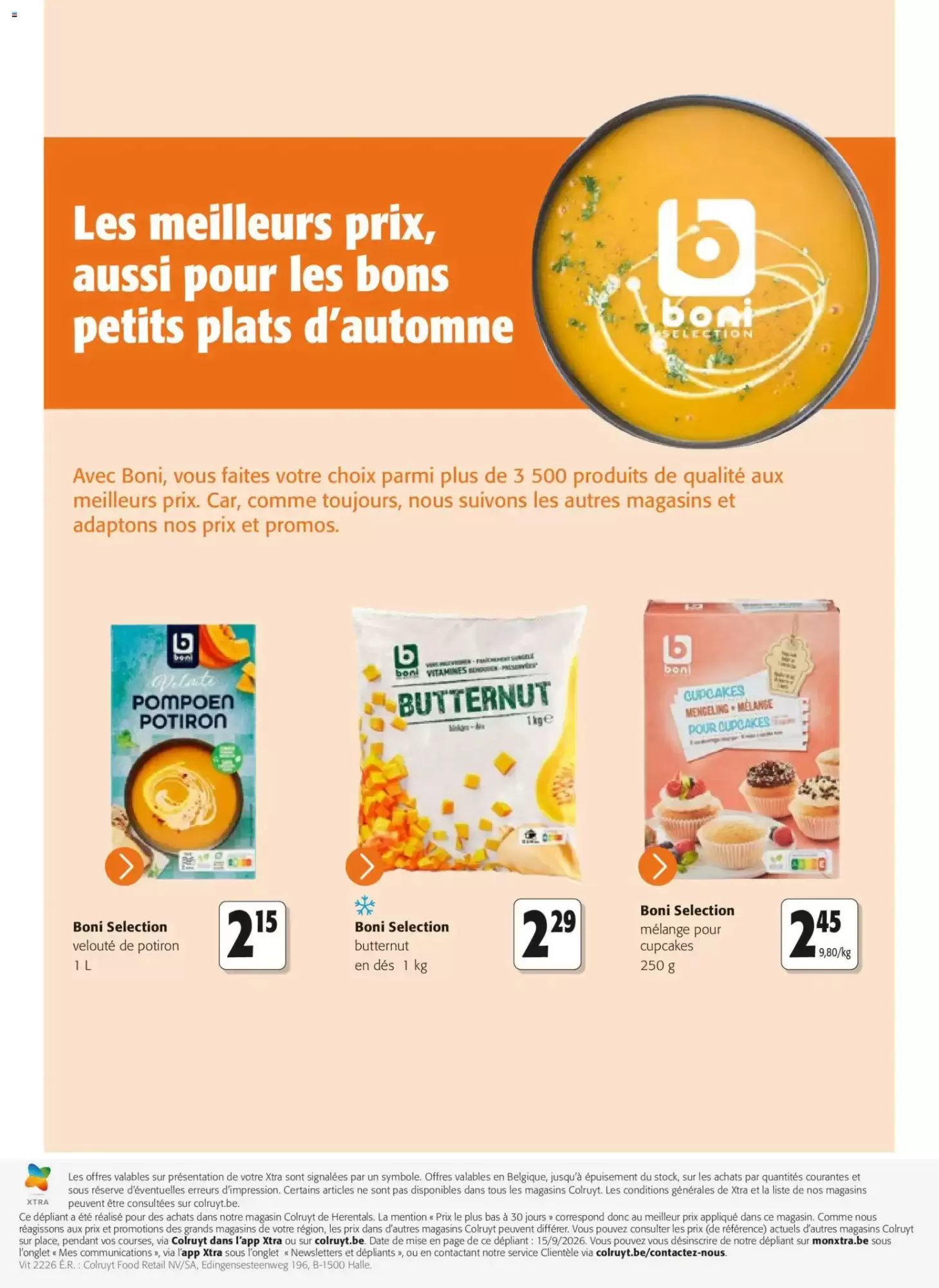 Prospectus promotionnel Colruyt valable à partir du 21/10/2026 - Page 40.