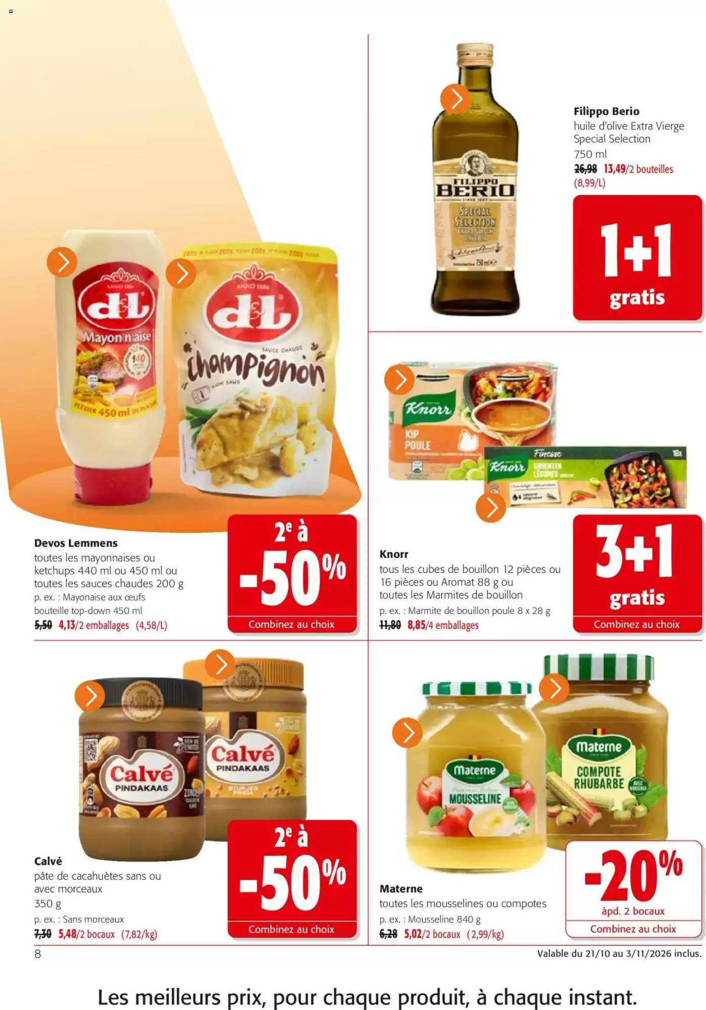 Prospectus promotionnel Colruyt valable à partir du 21/10/2026 - Page 8.