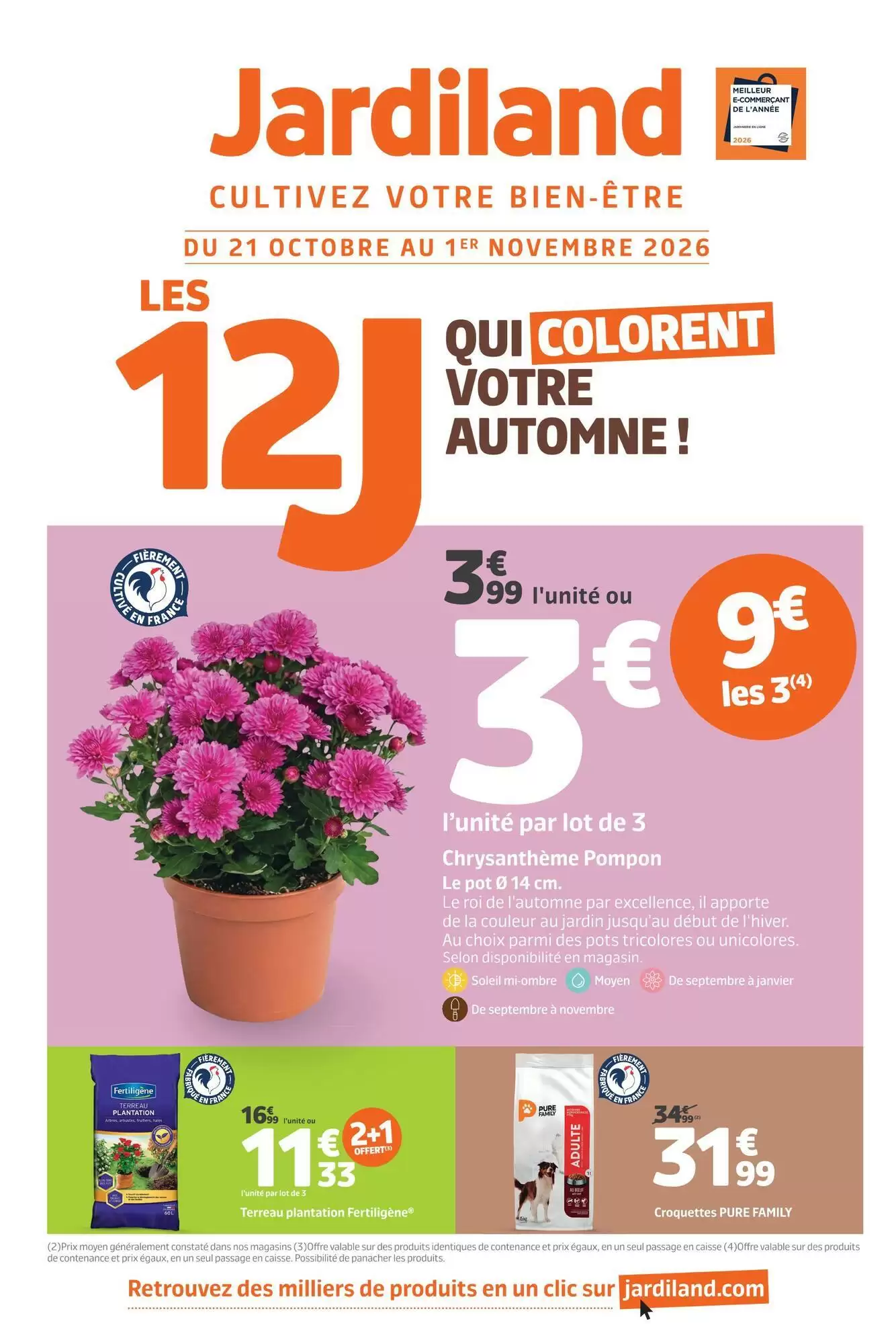 Prospectus promotionnel Jardiland valable à partir du 21/10/2026 - Page 1.