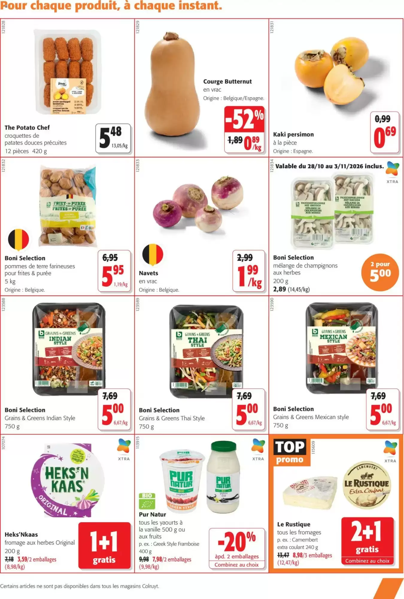 Prospectus promotionnel Colruyt valable à partir du 21/10/2026 - Page 11.