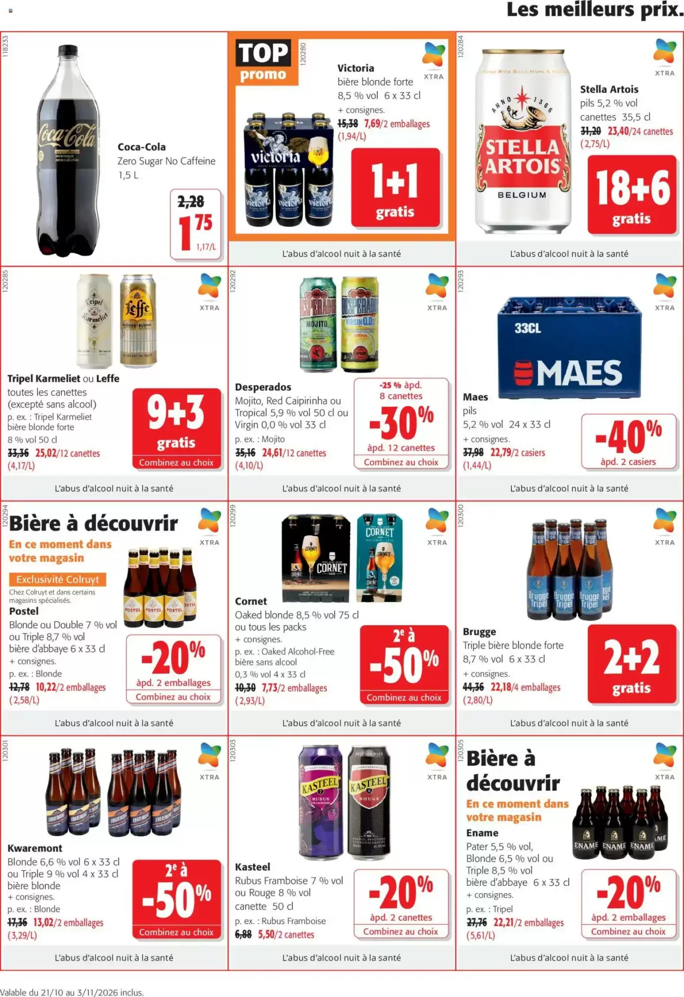 Prospectus promotionnel Colruyt valable à partir du 21/10/2026 - Page 6.