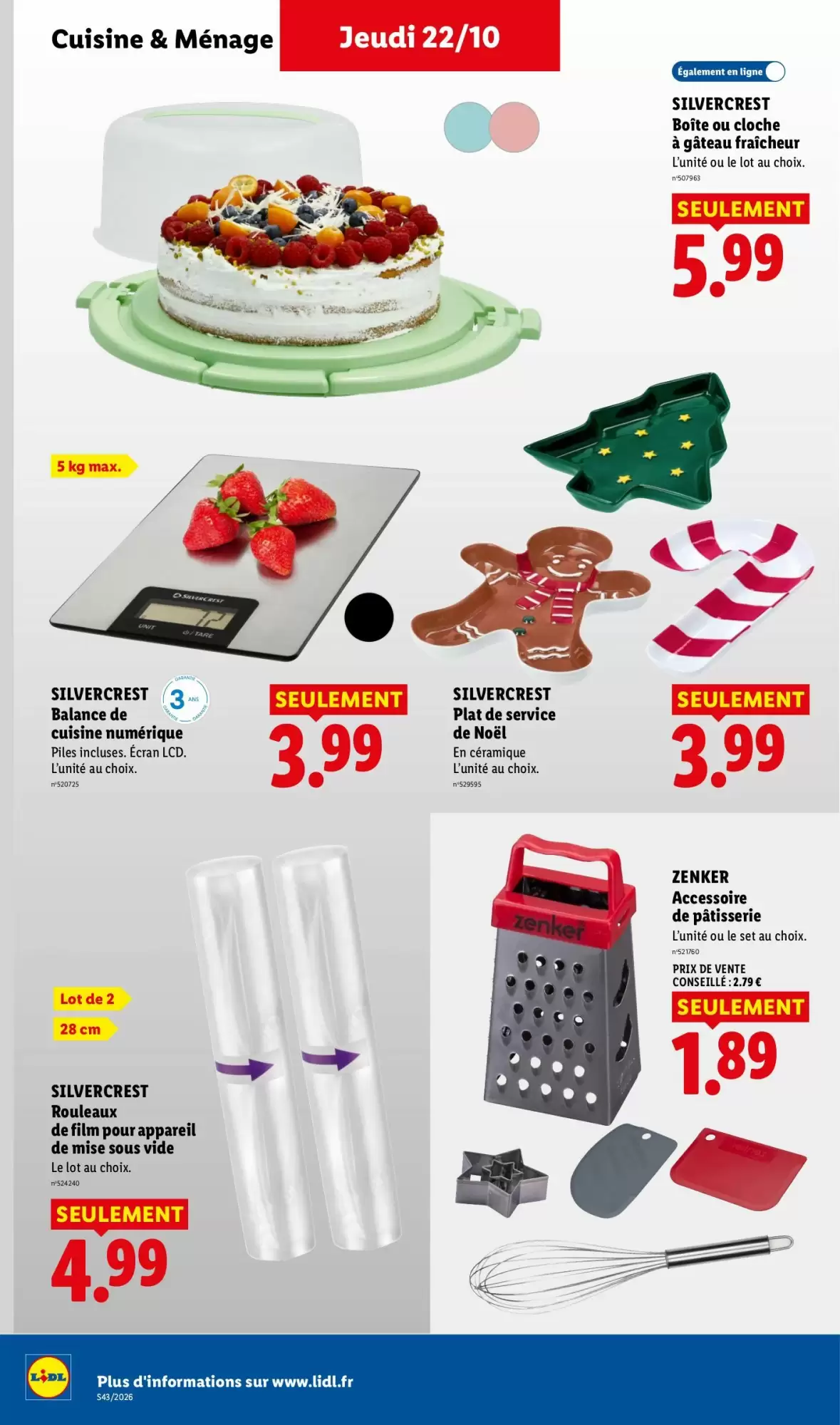 Prospectus promotionnel Lidl valable à partir du 22/10/2026 - Page 46.