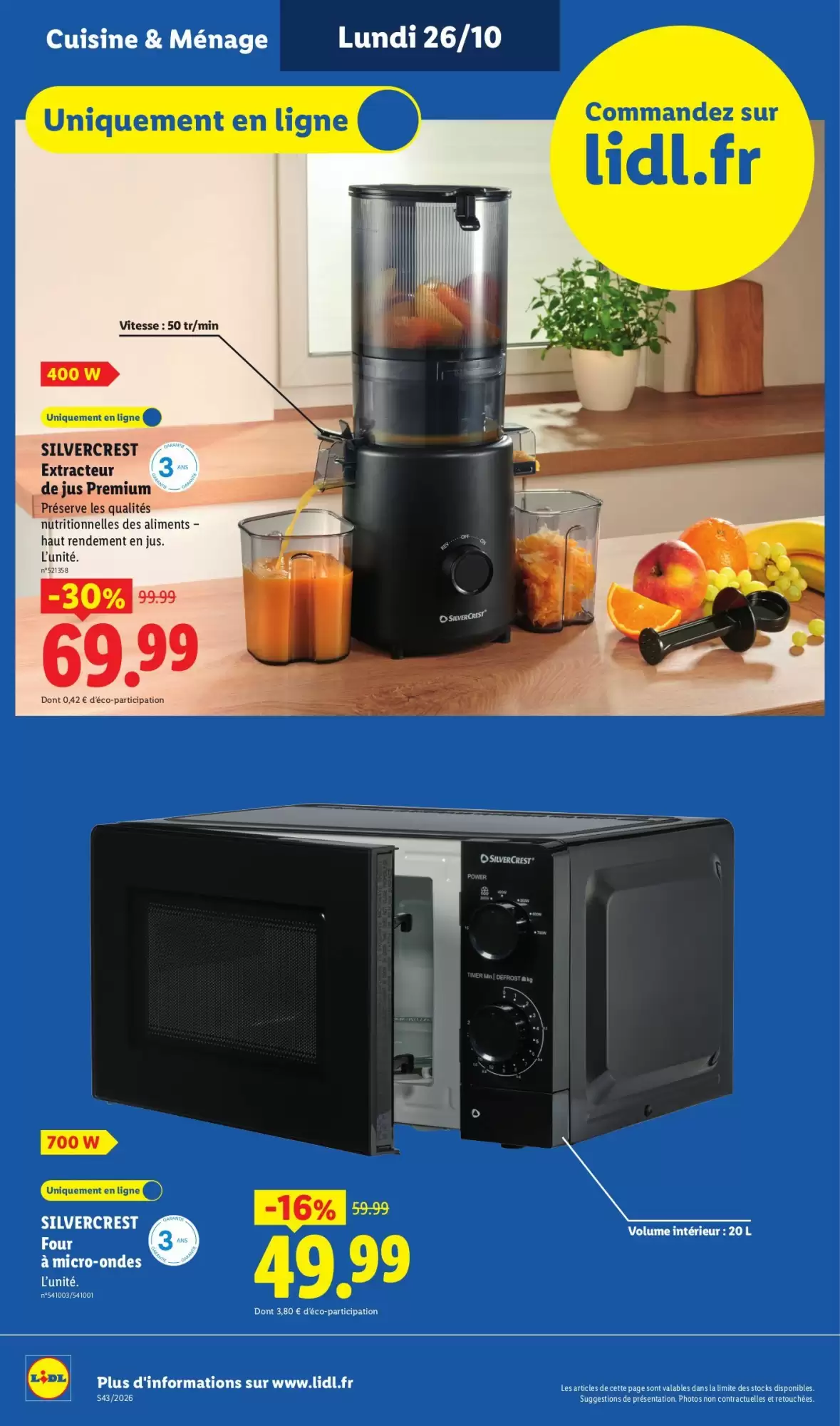 Prospectus promotionnel Lidl valable à partir du 22/10/2026 - Page 48.