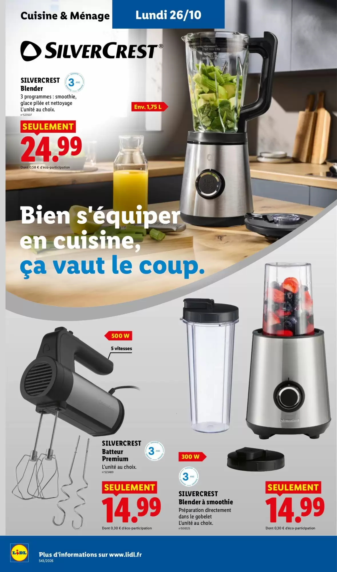 Prospectus promotionnel Lidl valable à partir du 22/10/2026 - Page 54.
