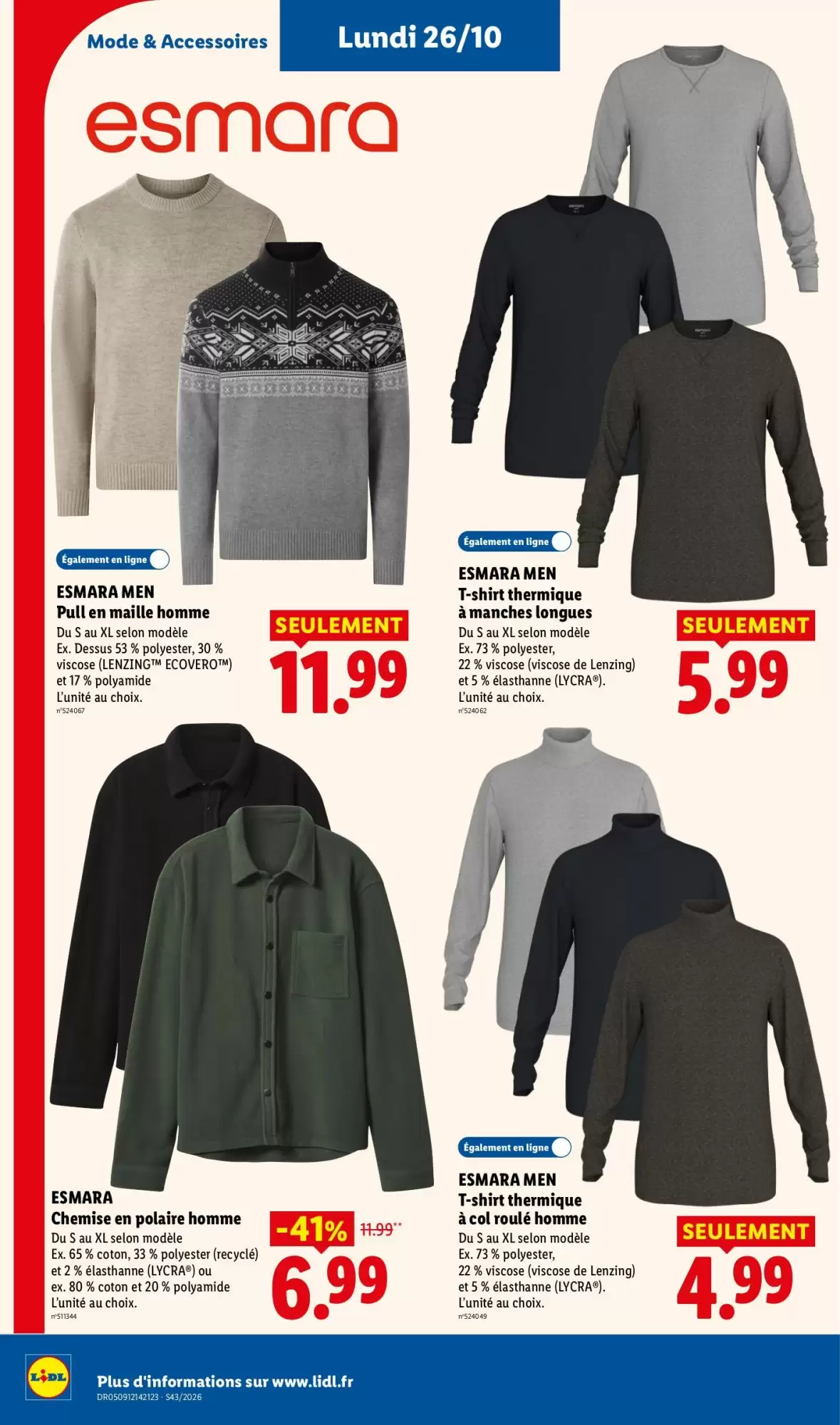 Prospectus promotionnel Lidl valable à partir du 22/10/2026 - Page 60.