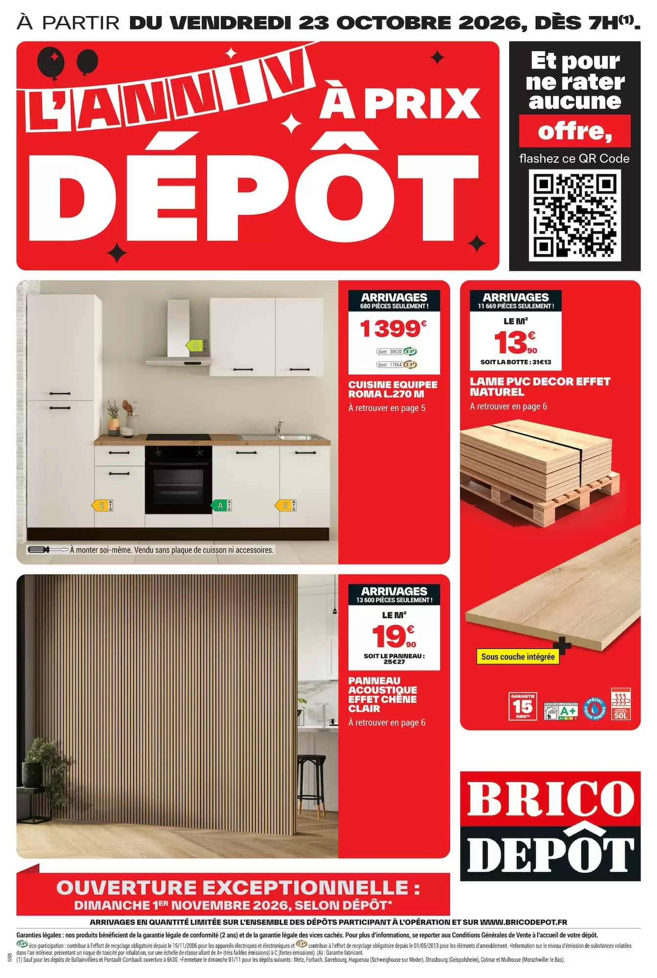 Prospectus promotionnel Brico Dépôt valable à partir du 23/10/2026 - Page 1.