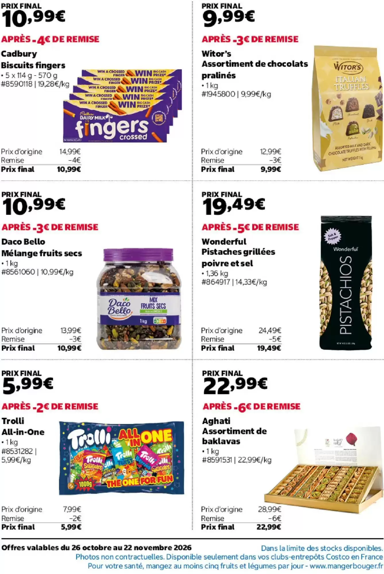 Prospectus promotionnel Costco valable à partir du 26/10/2026 - Page 12.