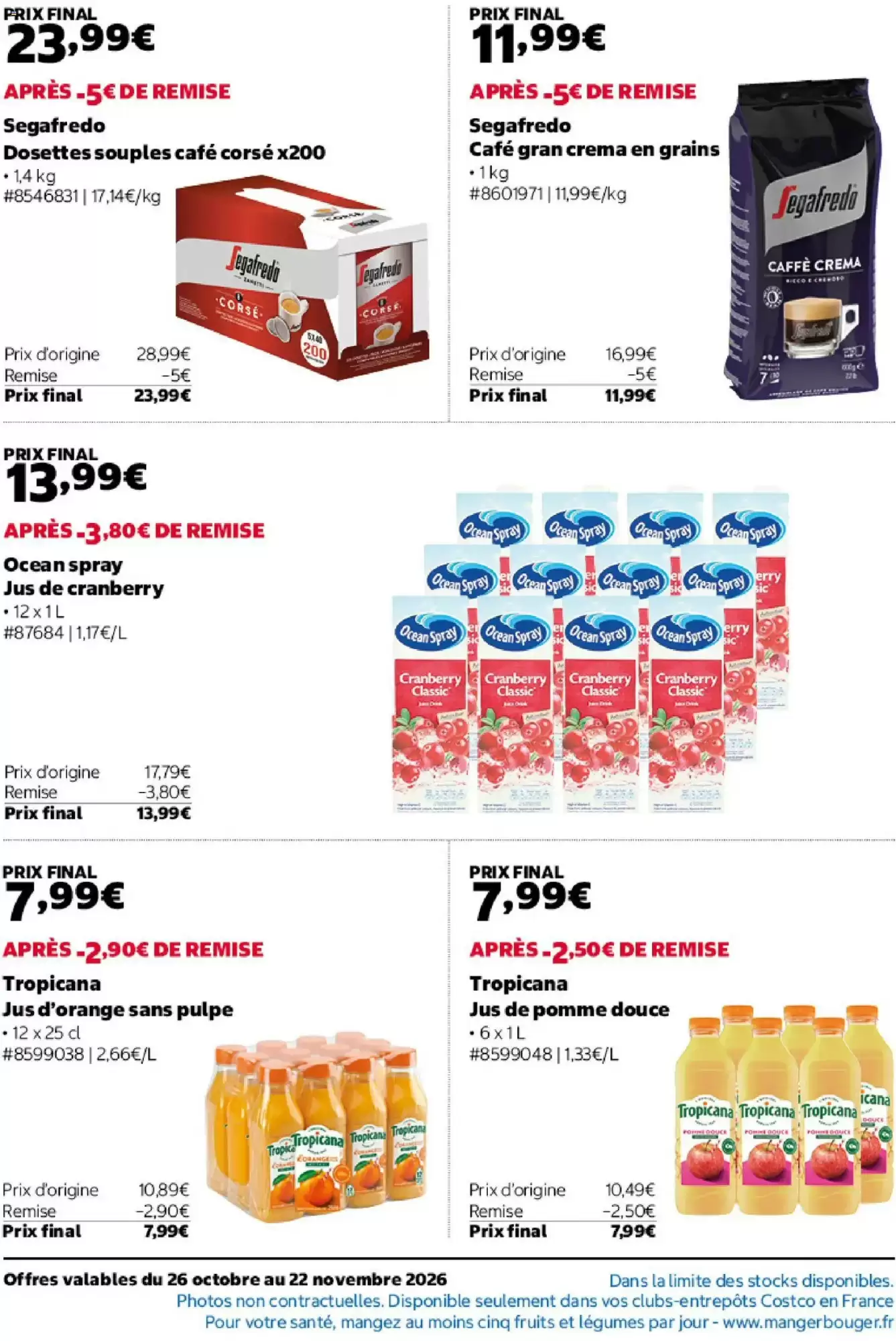 Prospectus promotionnel Costco valable à partir du 26/10/2026 - Page 14.