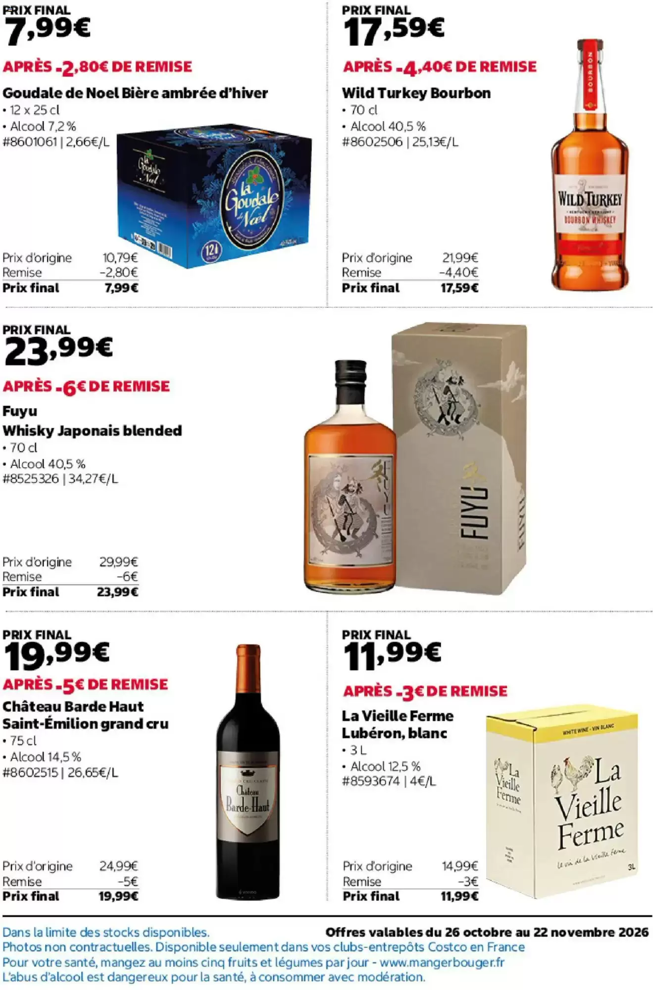 Prospectus promotionnel Costco valable à partir du 26/10/2026 - Page 15.