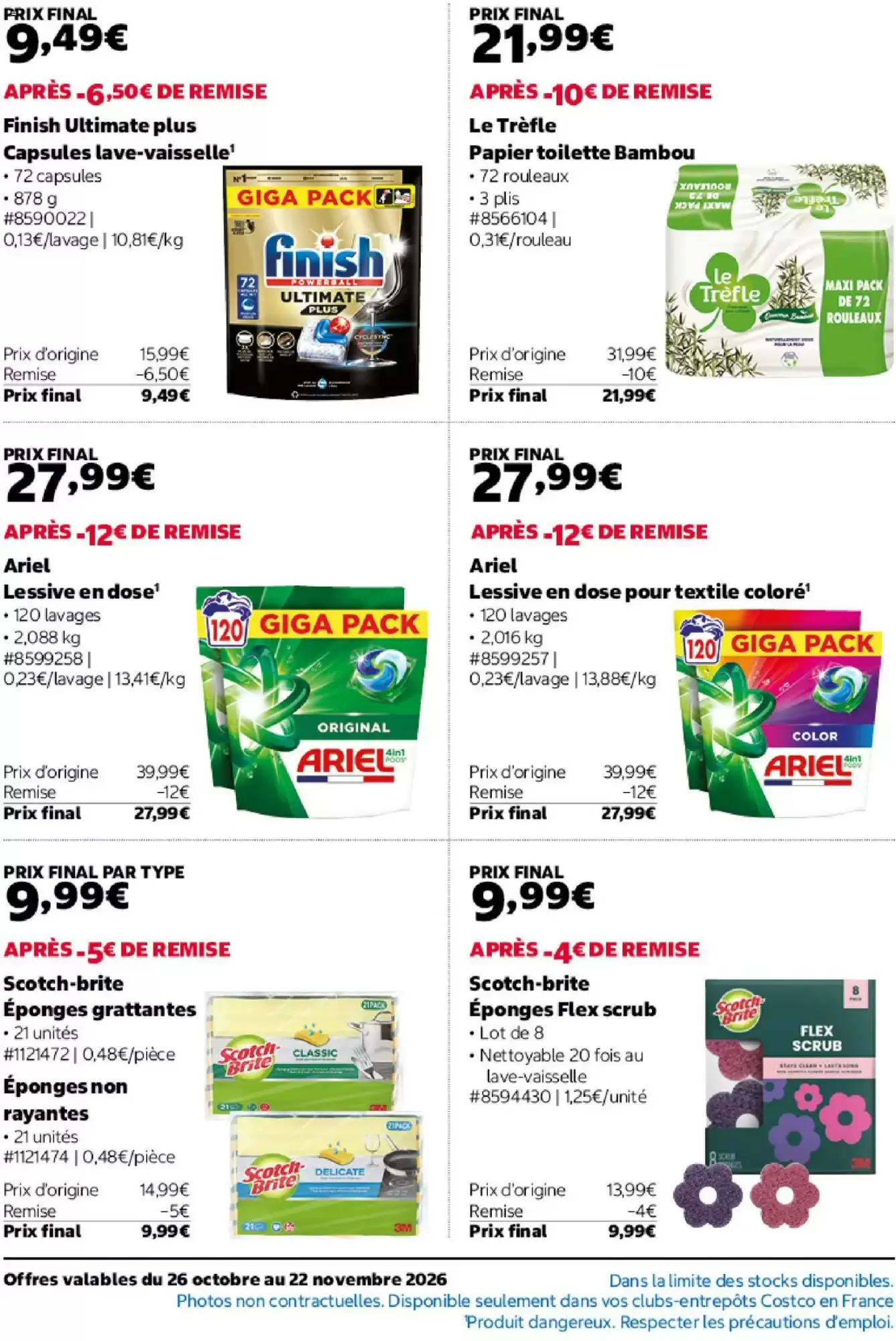 Prospectus promotionnel Costco valable à partir du 26/10/2026 - Page 16.