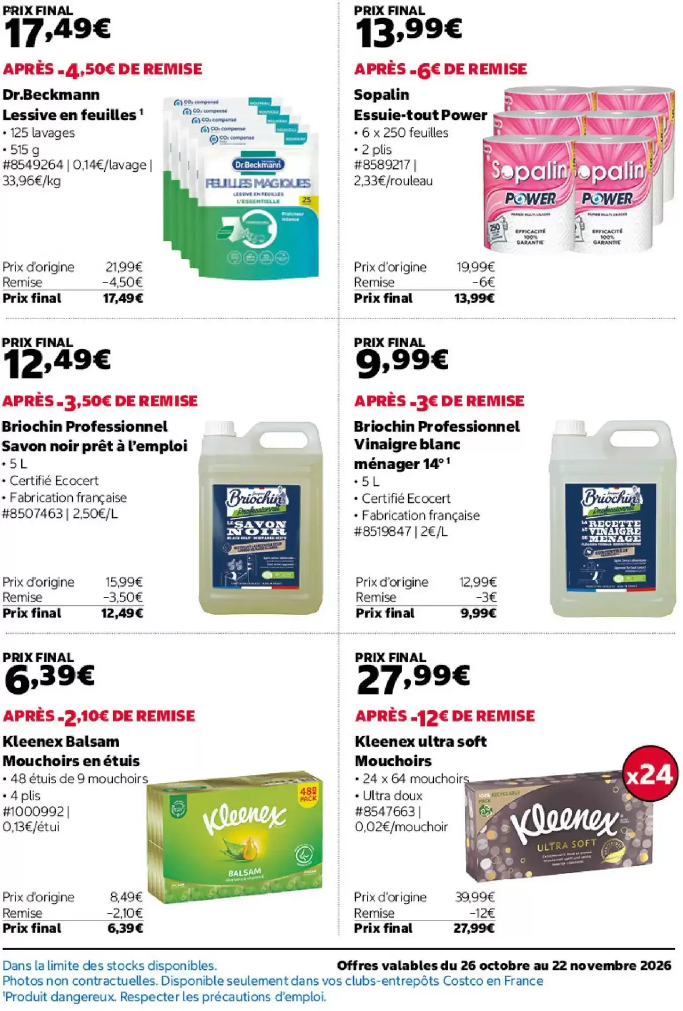 Prospectus promotionnel Costco valable à partir du 26/10/2026 - Page 17.