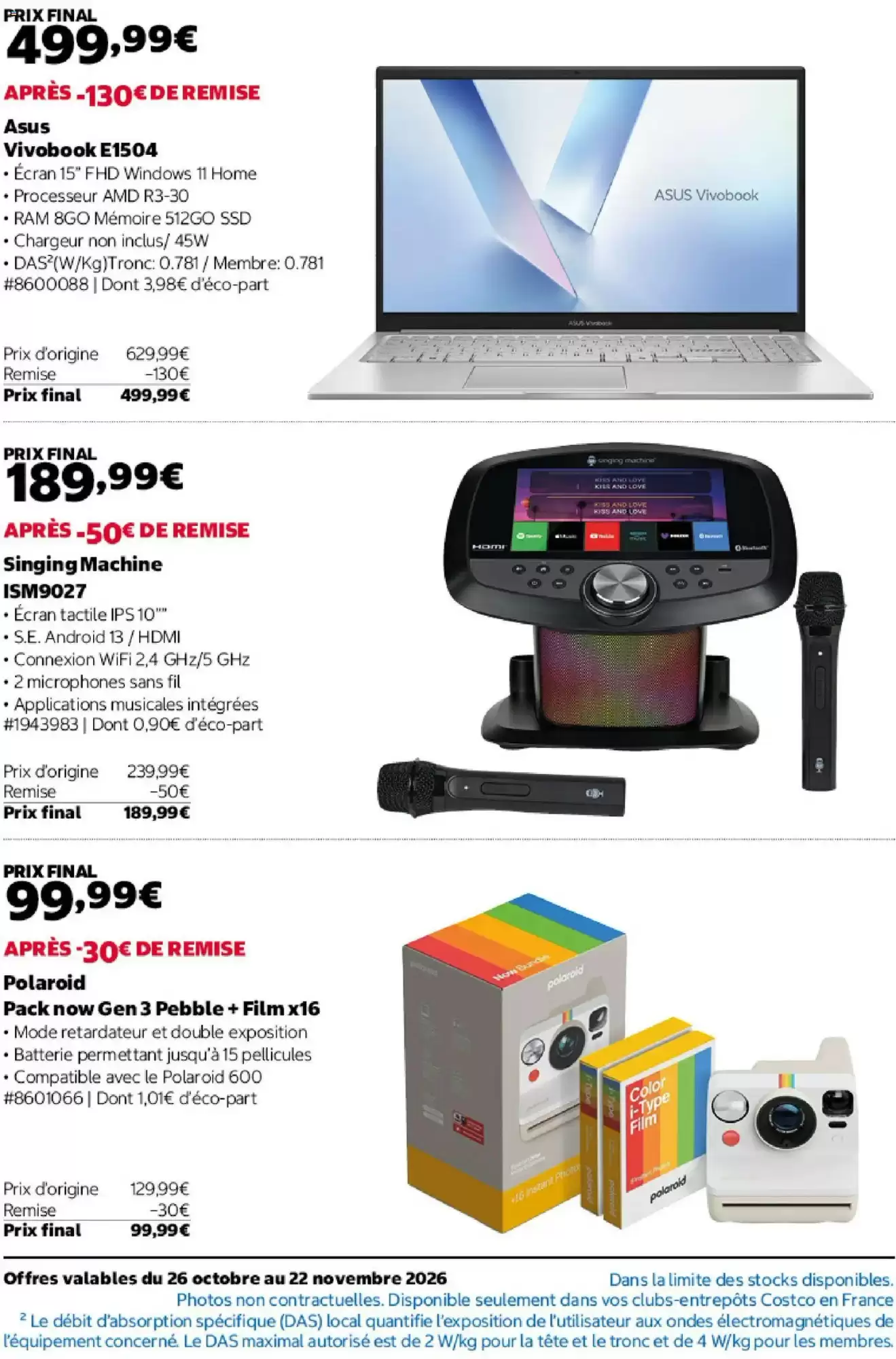 Prospectus promotionnel Costco valable à partir du 26/10/2026 - Page 2.