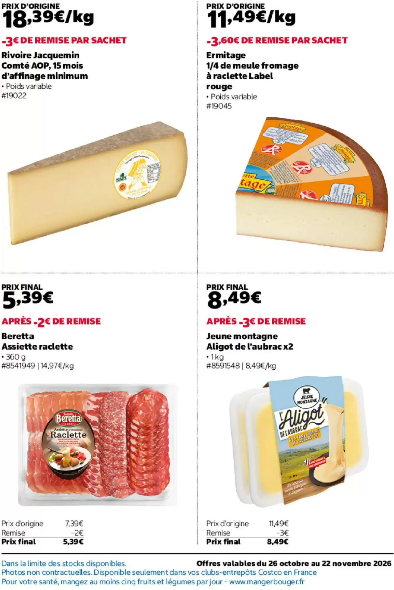 Prospectus promotionnel Costco valable à partir du 26/10/2026 - Page 9.