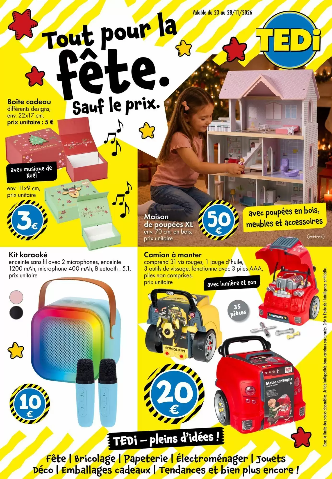 Prospectus promotionnel TEDi valable à partir du 26/10/2026 - Page 1.