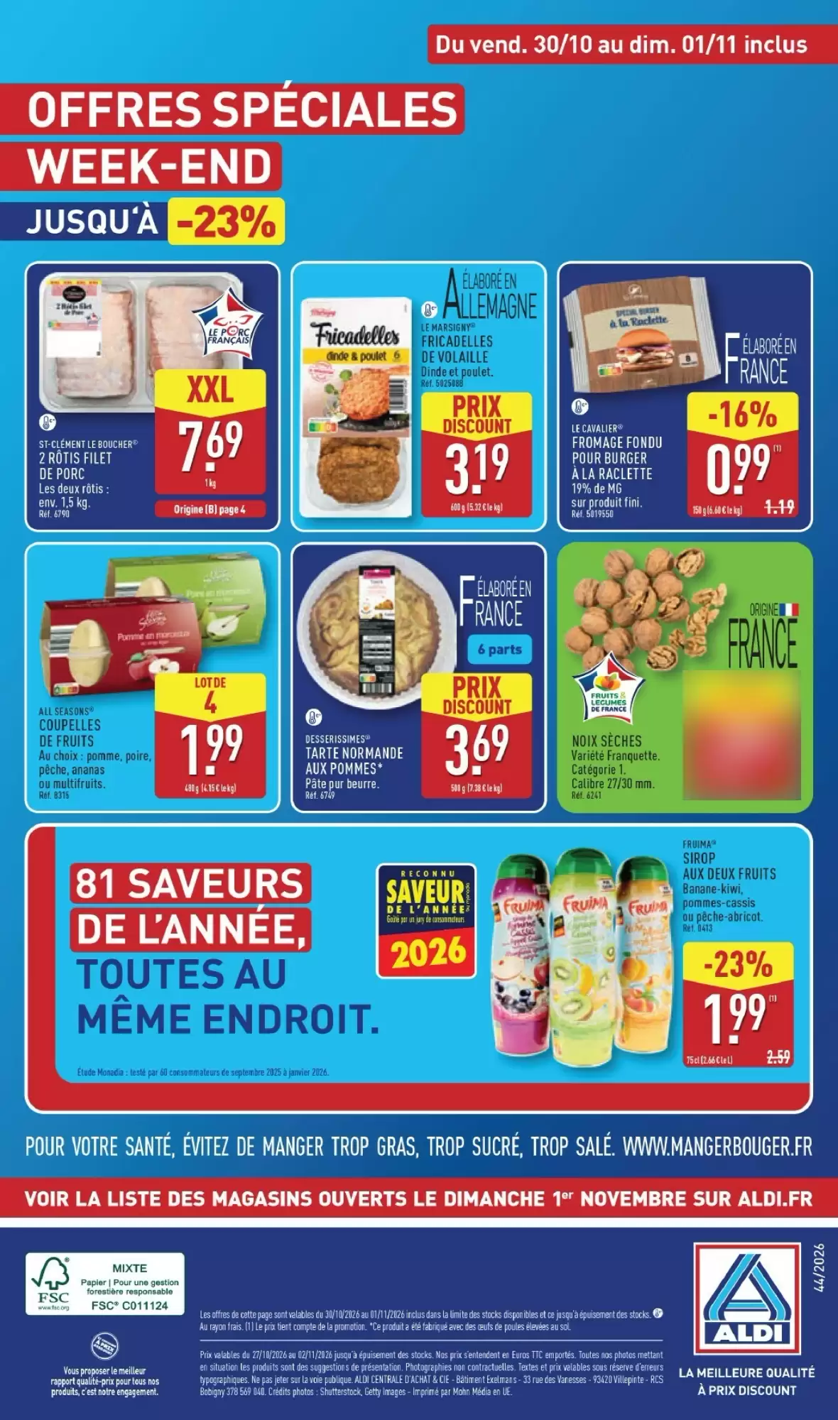 Prospectus promotionnel ALDI valable à partir du 27/10/2026 - Page 44.