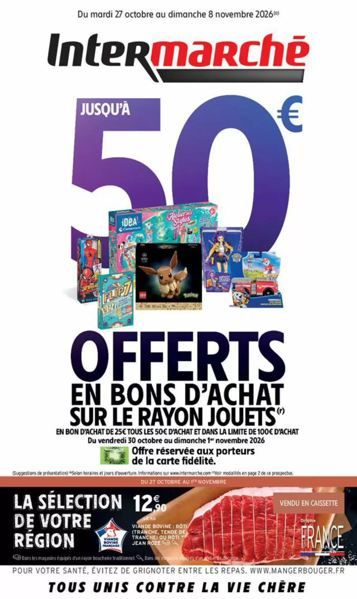 Prospectus promotionnel Intermarché valable à partir du 27/10/2026 - Page 1.