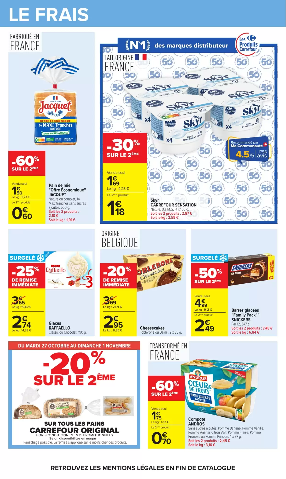 Prospectus promotionnel Carrefour valable à partir du 27/10/2026 - Page 37.