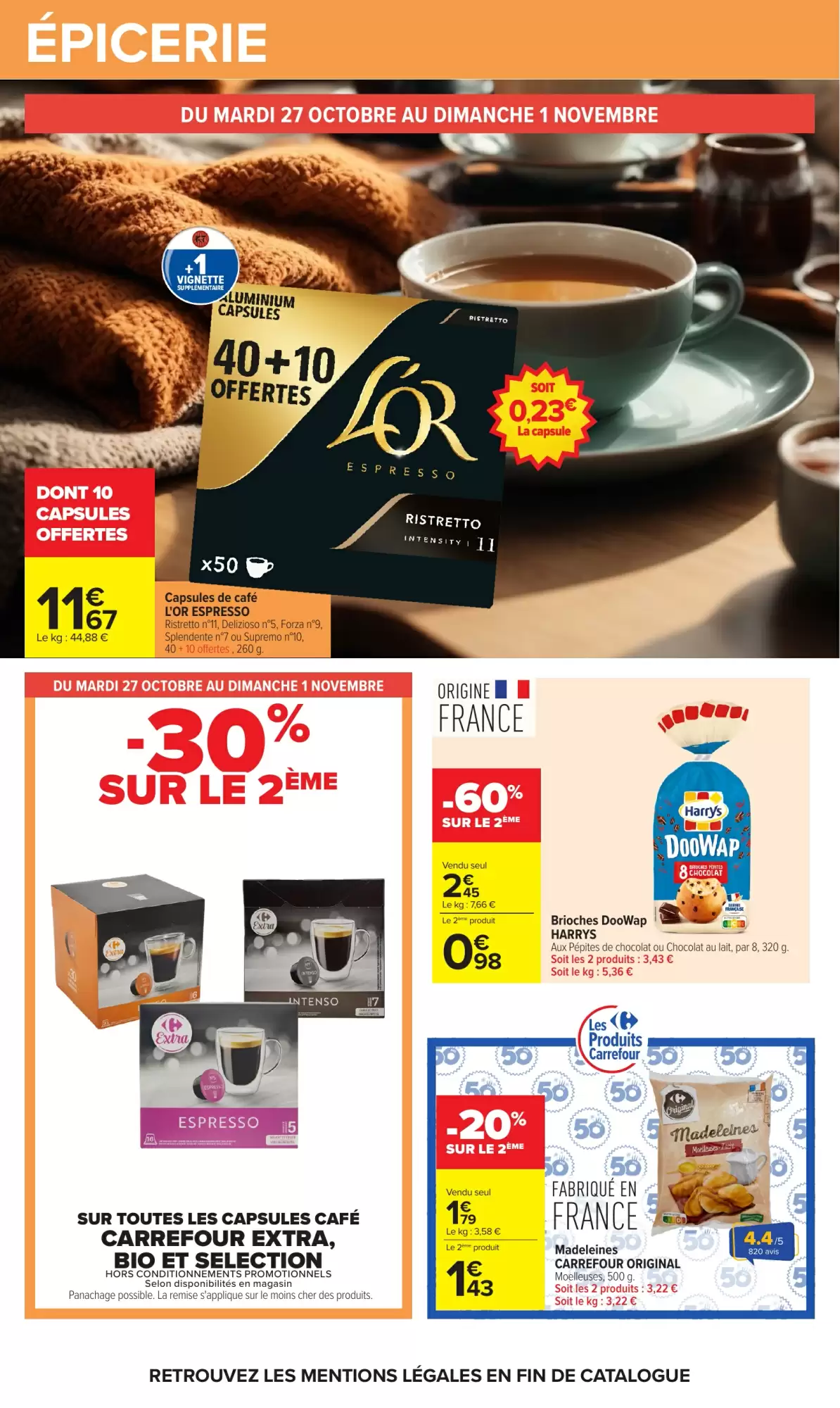 Prospectus promotionnel Carrefour valable à partir du 27/10/2026 - Page 40.