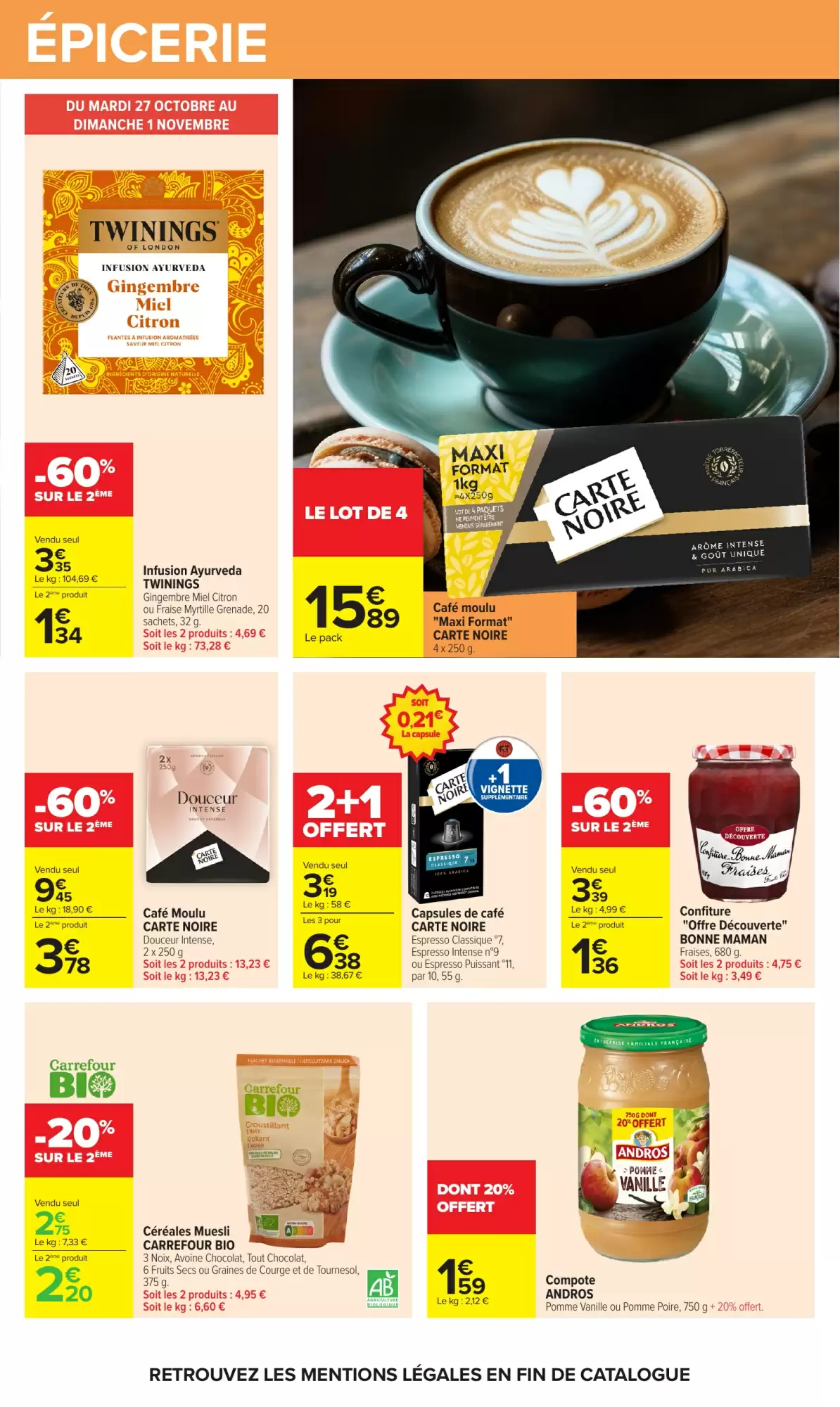 Prospectus promotionnel Carrefour valable à partir du 27/10/2026 - Page 41.