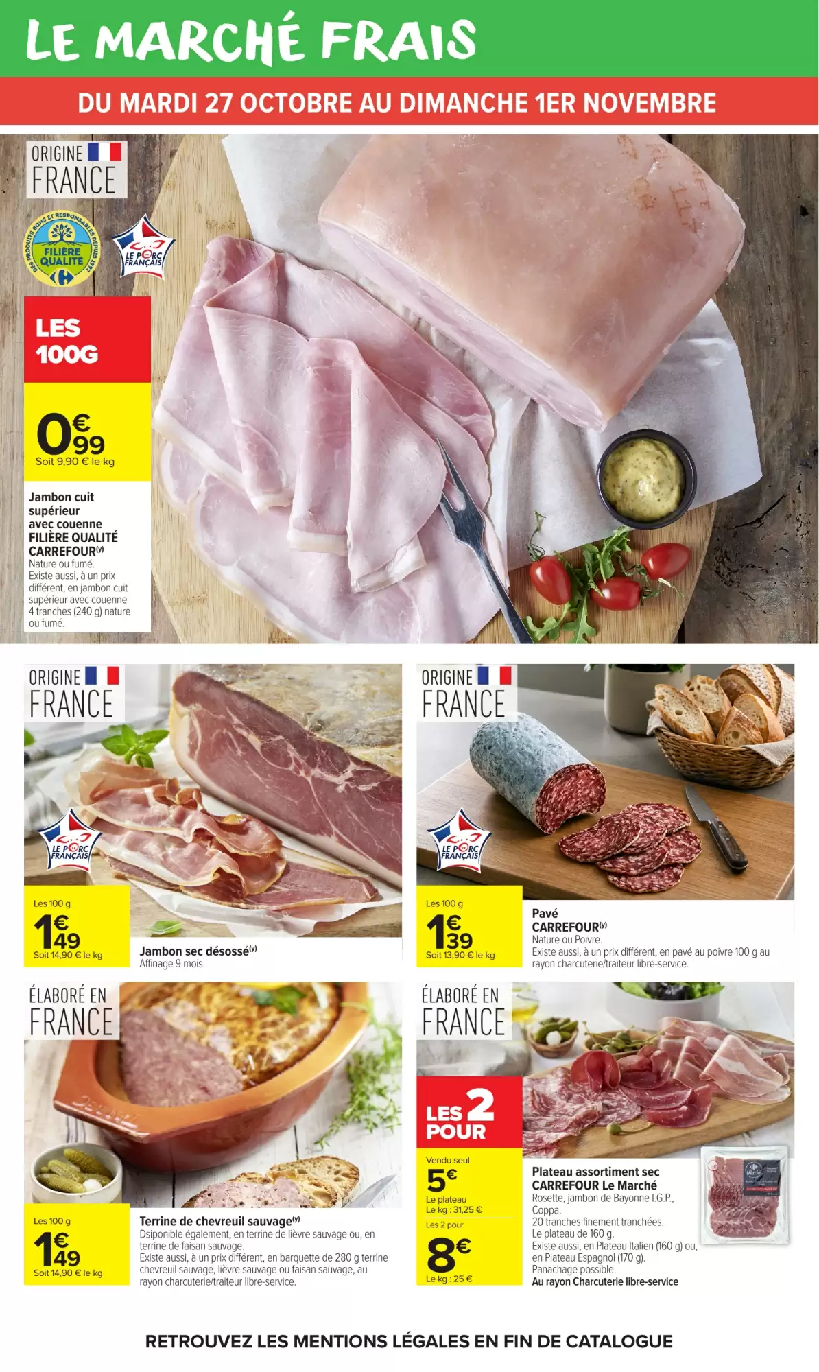 Prospectus promotionnel Carrefour Market valable à partir du 27/10/2026 - Page 22.