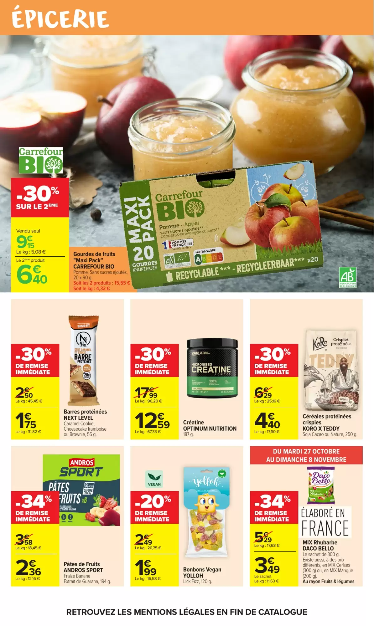 Prospectus promotionnel Carrefour Market valable à partir du 27/10/2026 - Page 36.