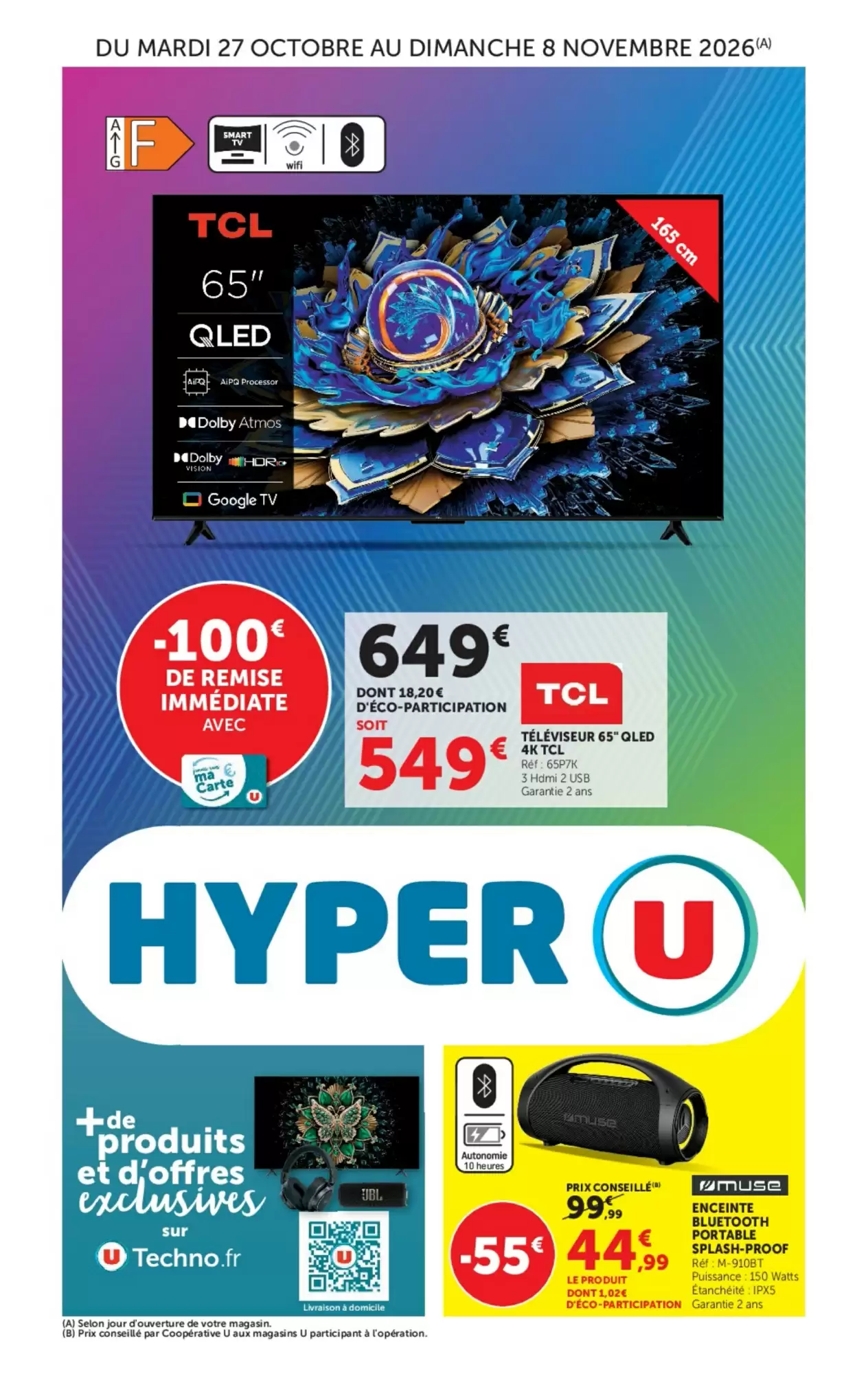 Prospectus promotionnel Hyper U valable à partir du 27/10/2026 - Page 1.